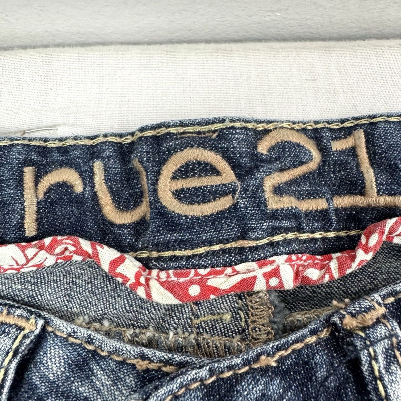 Vintage VINTAGE Rue 21 Jeans Womens Size 0 Bootcut Flare Hipster 90s Y2K Punk Blue Denim Cotton Spandex Inseam 32 Size 42" / US 20 - 4 Thumbnail