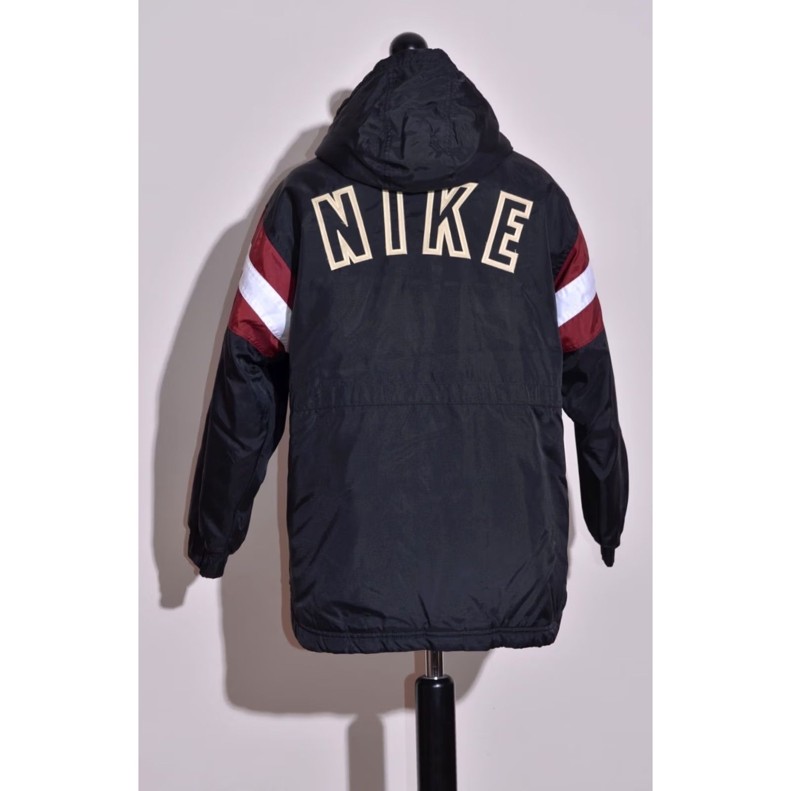 Nike VINTAGE Nike Women's Winter Jacket Hooded Padded Big Logo Size L Jacket Womens Logo White XS? Size M / US 6-8 / IT 42-44 - 6 Thumbnail