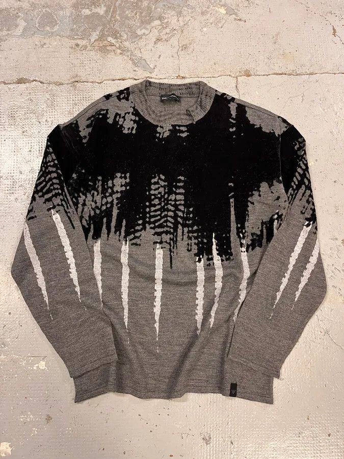 Emporio Armani FW2014 Emporio Armani Abstract Skyscrapers Grey Sweater Size US M / EU 48-50 / 2 - 2 Thumbnail