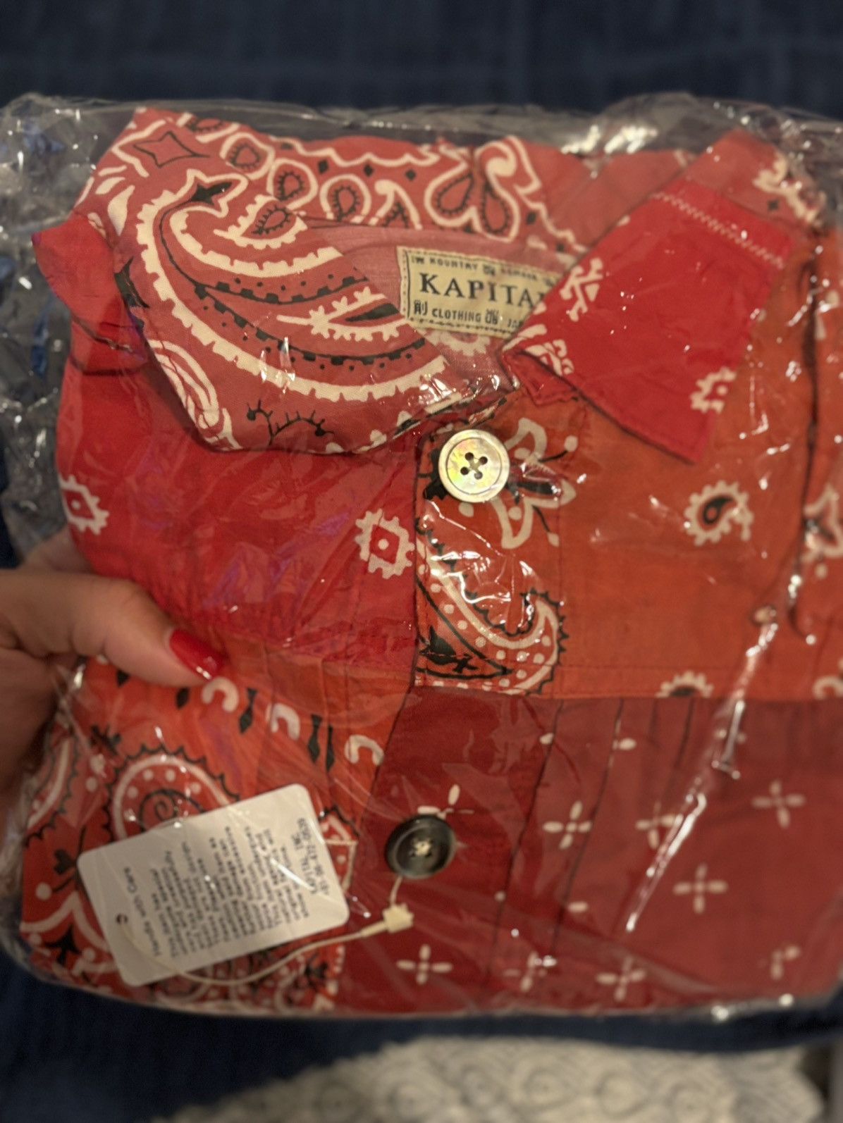Japanese Brand × Kapital Kapital Paisley Red Bandana Button Up Shirt Size S / US 4 / IT 40 - 1 Thumbnail