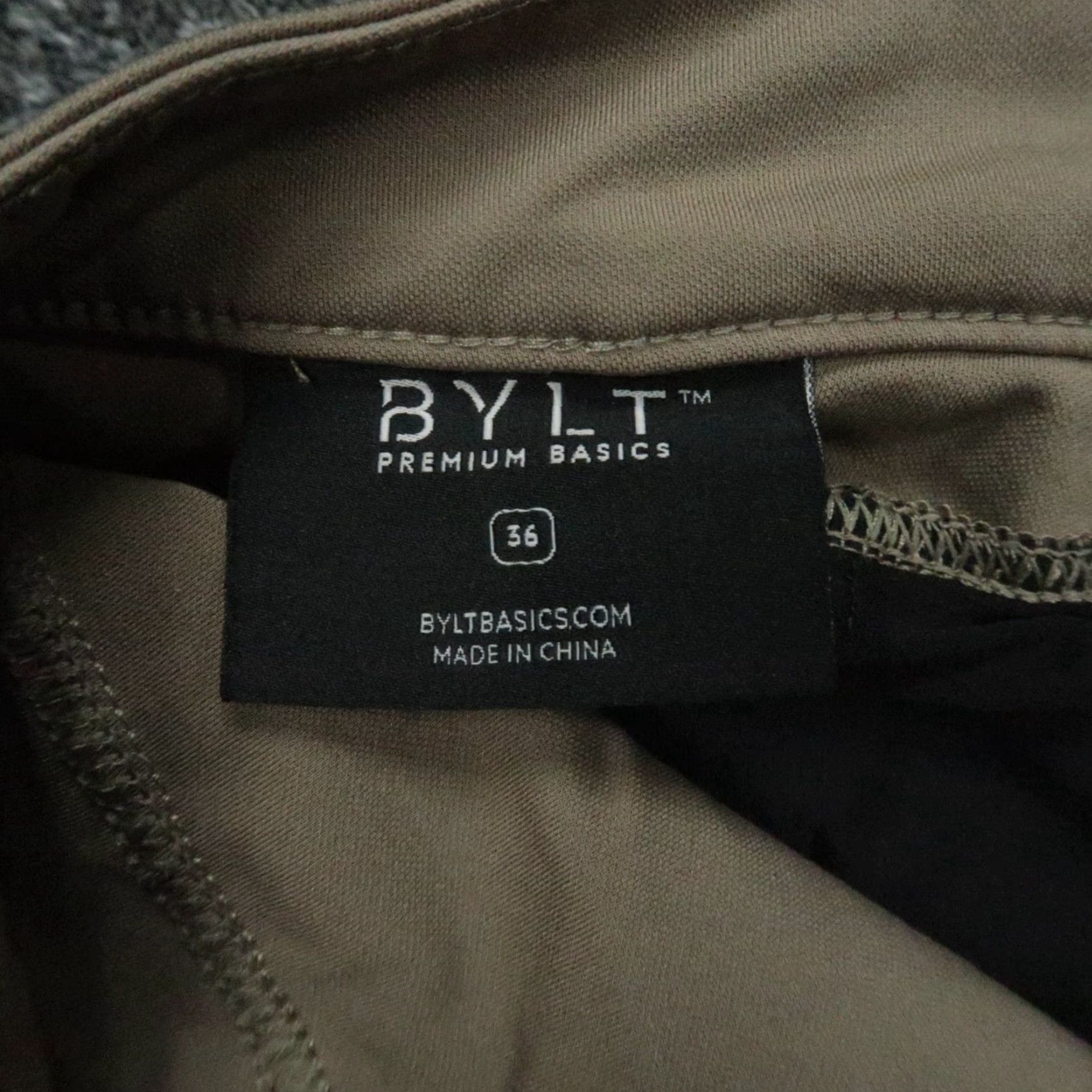 Vintage BYLT Pants Mens 36x30 Chino Straight Slim Casual Travel Brown Pants BYLT Mens Regular 36 Brown Chino Pocket Pockets Elastic Size US 36 / EU 52 - 5 Thumbnail