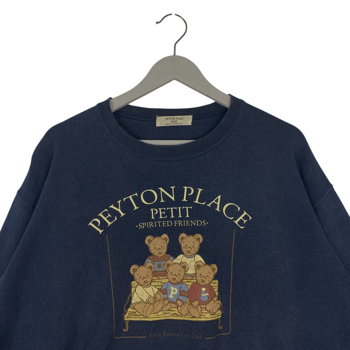 Other Vintage Peyton Place Petit Sweatshirt Crewneck Navy Blue Size US L / EU 52-54 / 3 - 4 Thumbnail