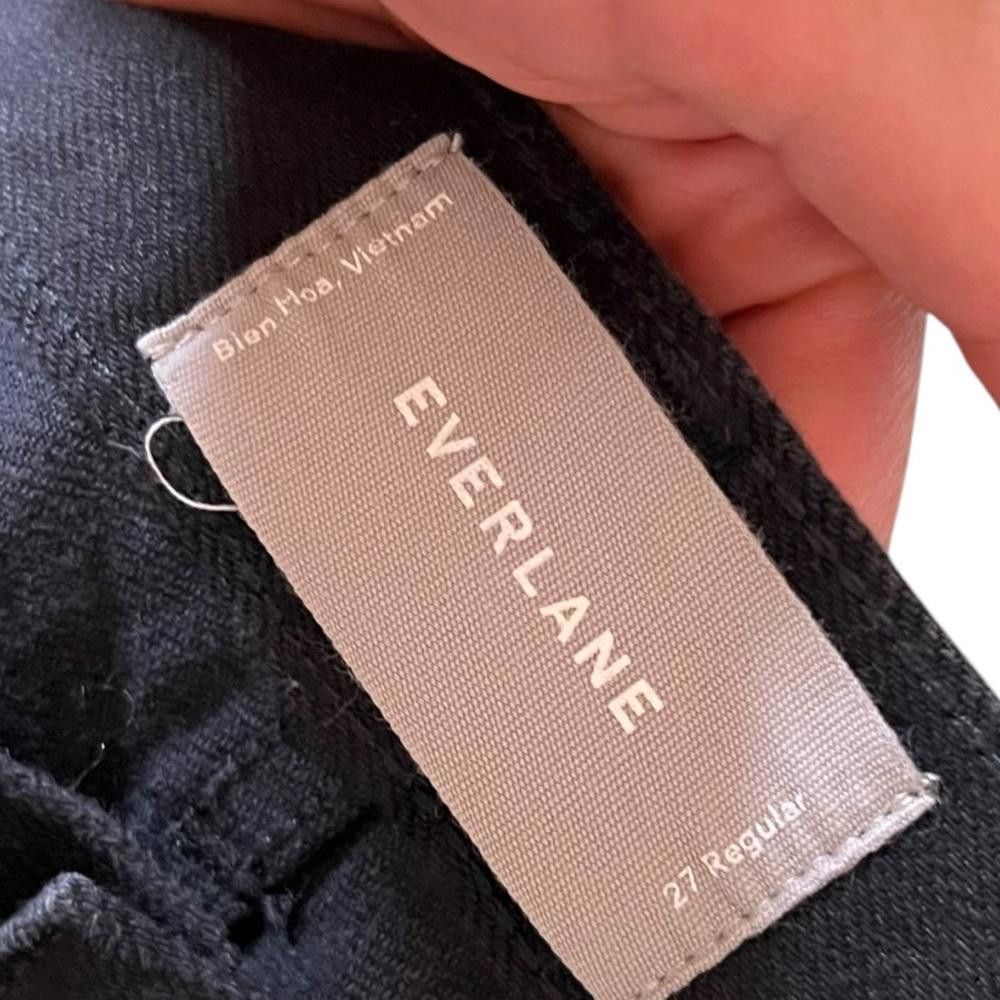 Everlane Everlane Black High Rise Slim Straight Denim size 27 Size 27" / US 4 / IT 40 - 6 Thumbnail
