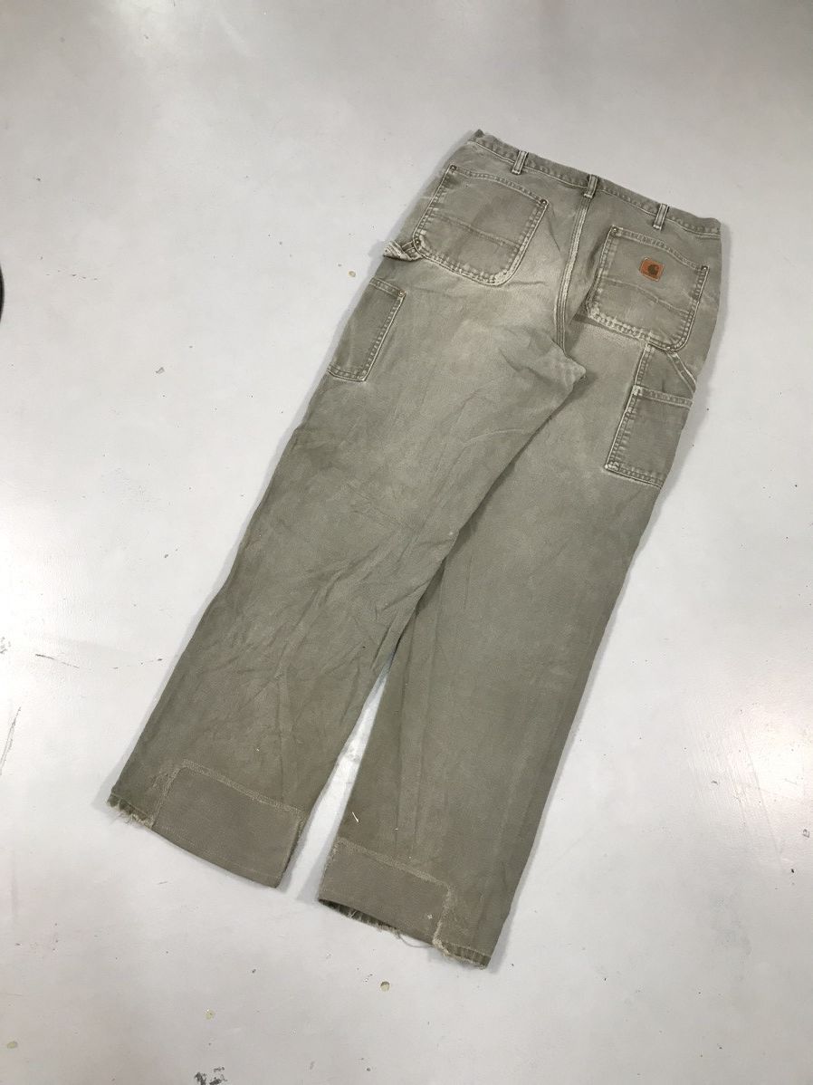 Carhartt Vintage Carhartt B01 moss double knee workwear denim Size US 36 / EU 52 - 6 Thumbnail