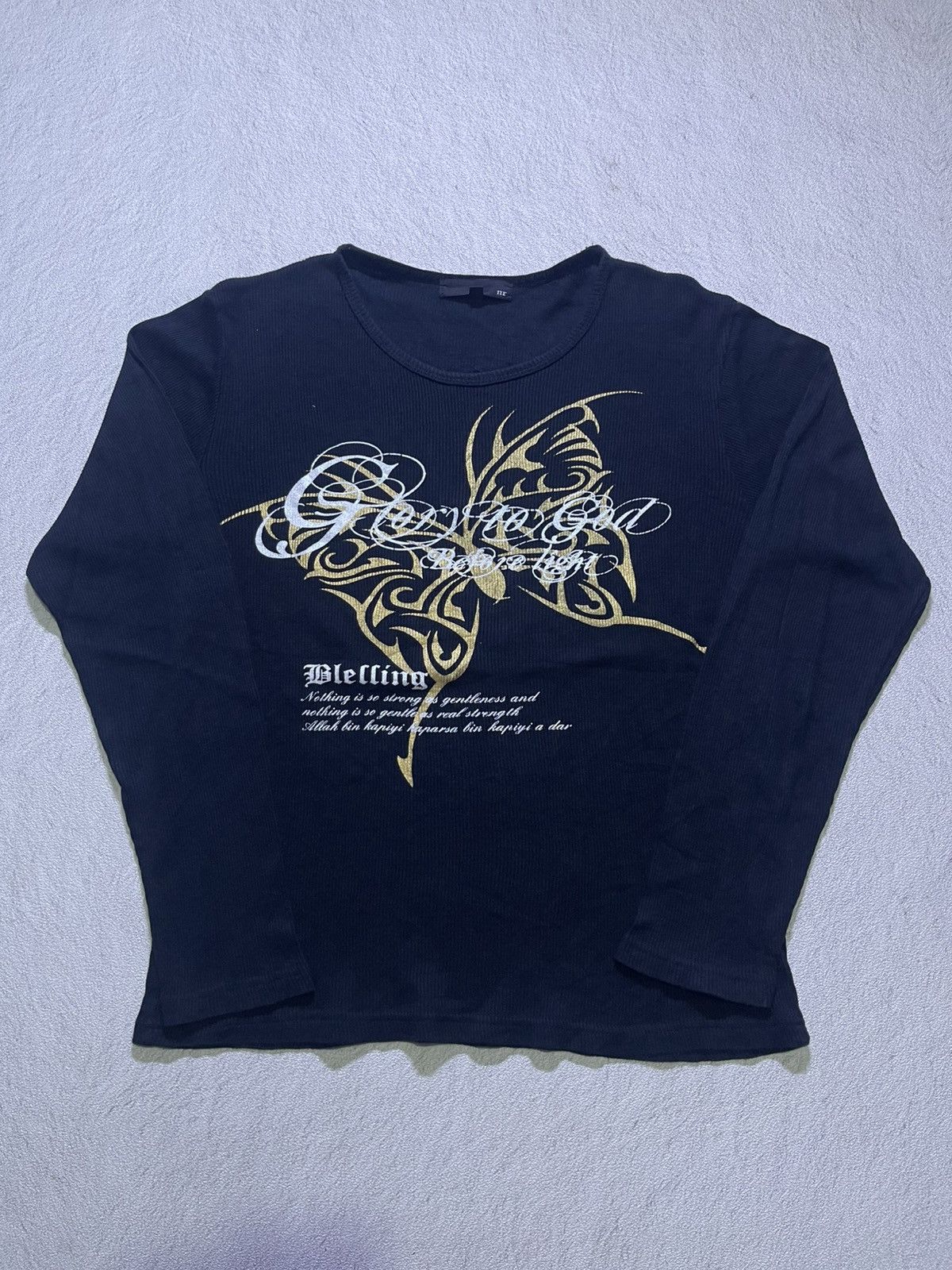 Japanese Brand Y2K BLELLING long sleeve tshirt Size US M / EU 48-50 / 2 - 1 Thumbnail