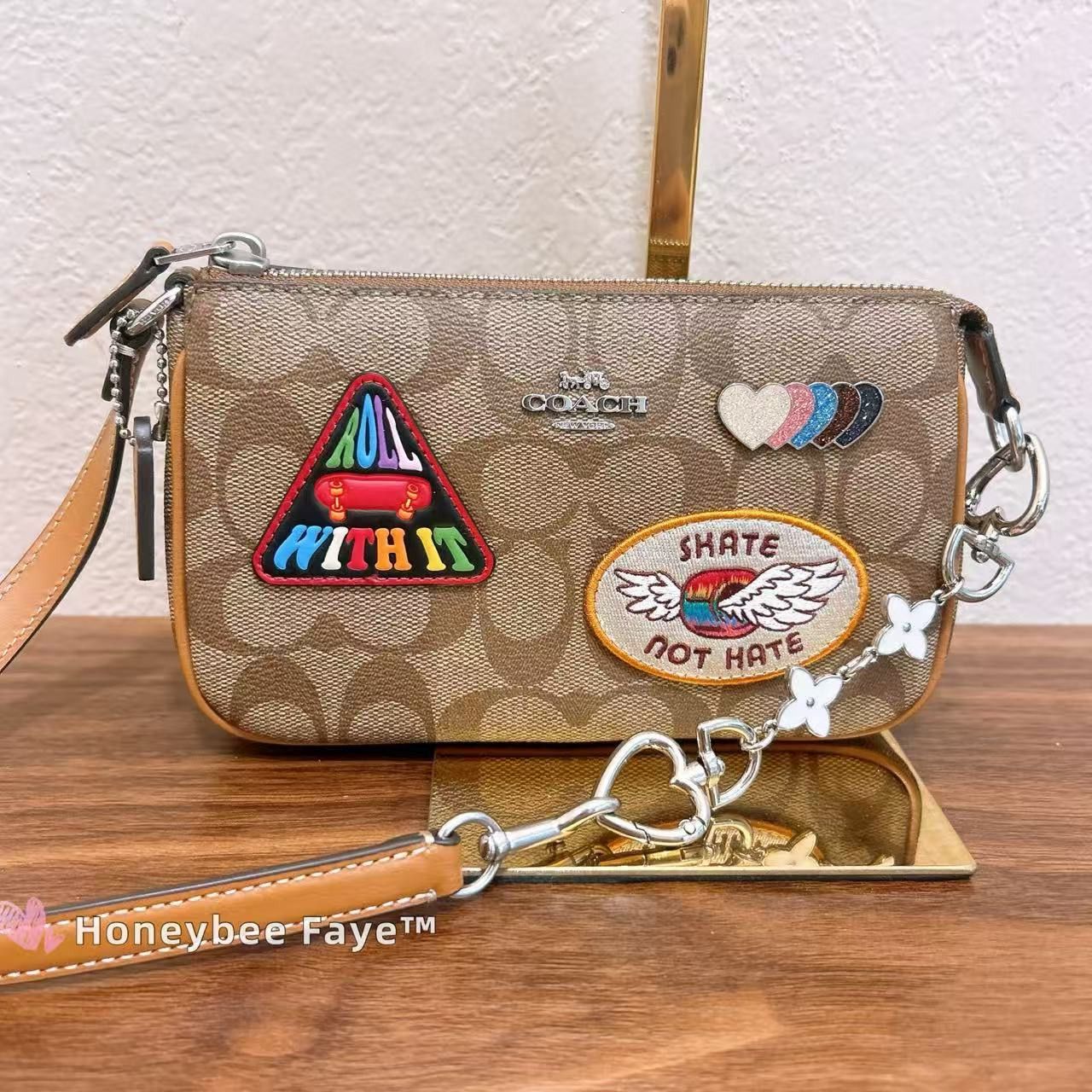 Coach Nolita 19 In Signature Canvas With Patches CK383 Size ONE SIZE - 3 Thumbnail