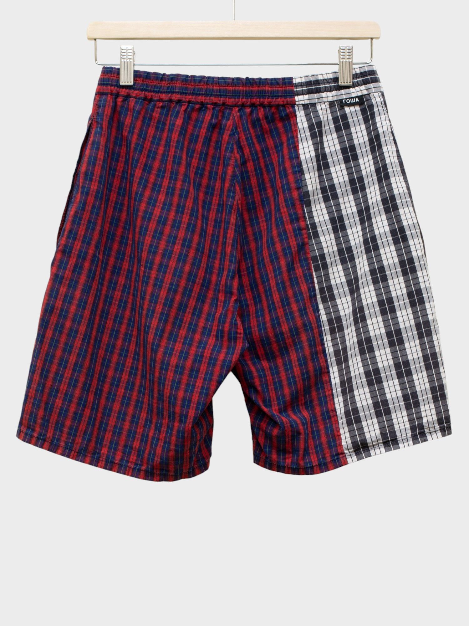 Gosha Rubchinskiy Gosha Rubchinskiy - S/S 2018 - split check shorts Size US 30 / EU 46 - 2 Thumbnail