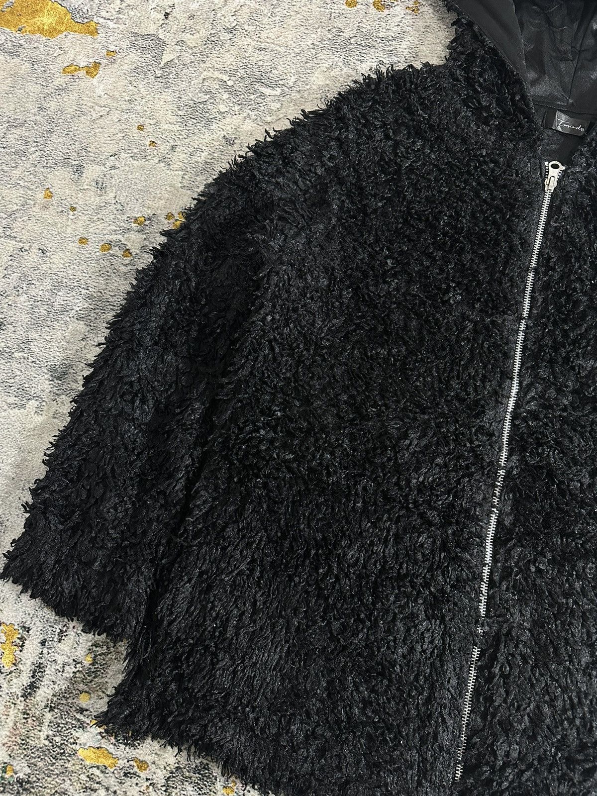 Le Grande Bleu (L.G.B.) JAPANESE STREETWEAR Yohji Yamamoto STYLE MOHAIR ZIP HOODIE Size US M / EU 48-50 / 2 - 4 Thumbnail