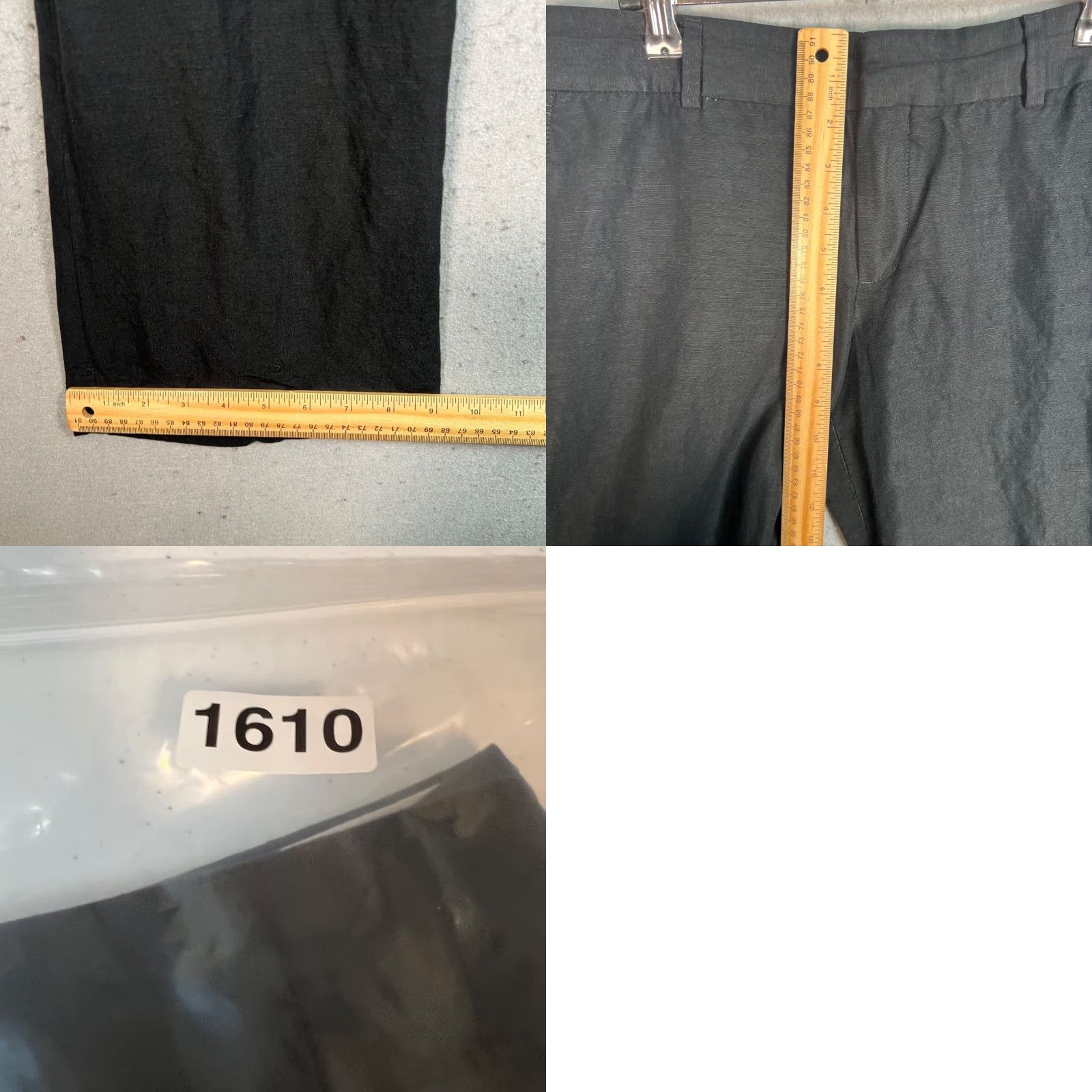 Banana Republic VINTAGE Banana Republic Womens Pants Black Linen Blend Straight Leg 2 Adult Womens 2 Chino Size 26" / US 2 / IT 38 - 8 Thumbnail