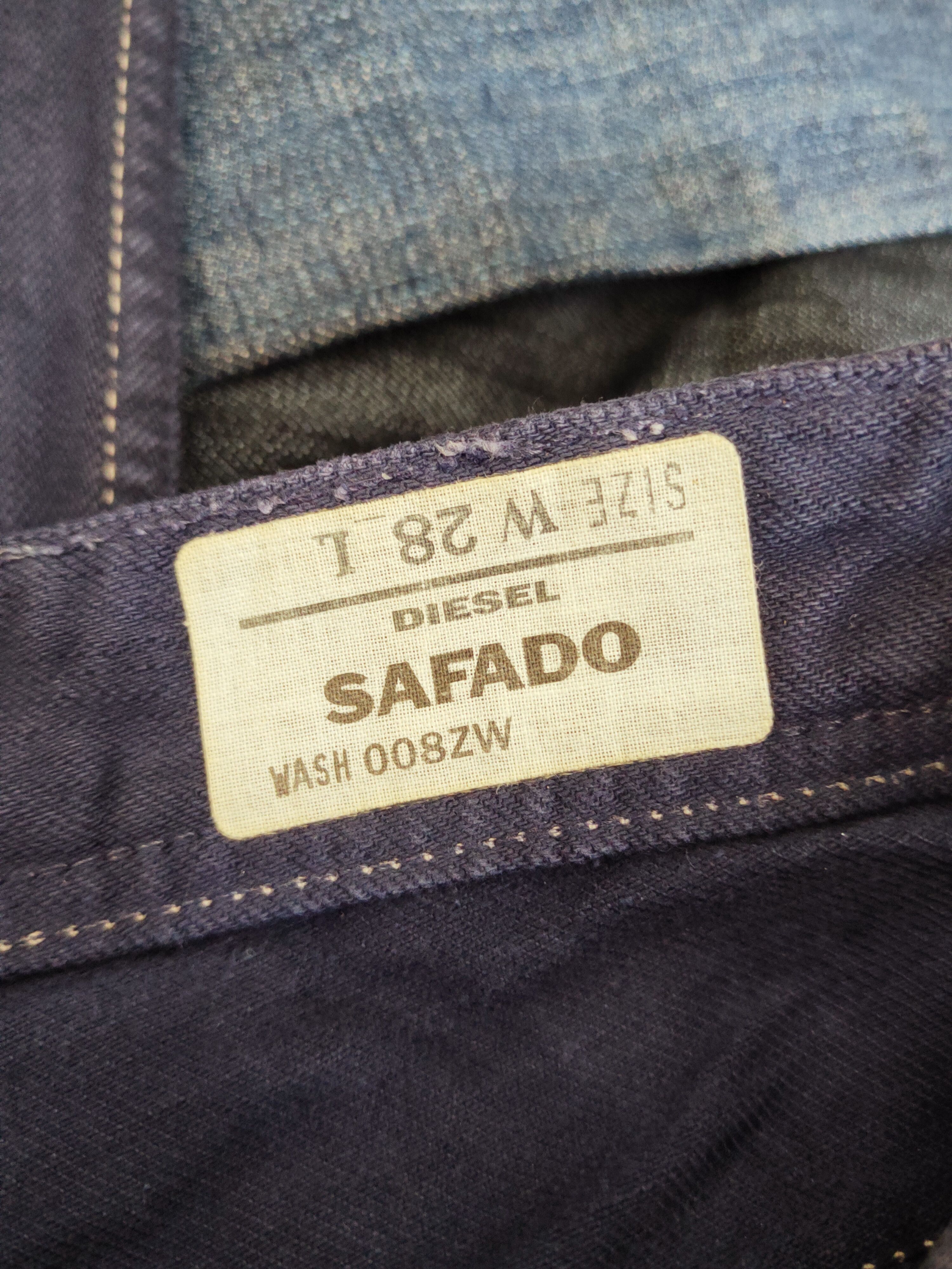 Diesel Diesel Safado Dark Blue Distressed Ripped denim Jeans #W794 Size US 29 - 18 Thumbnail