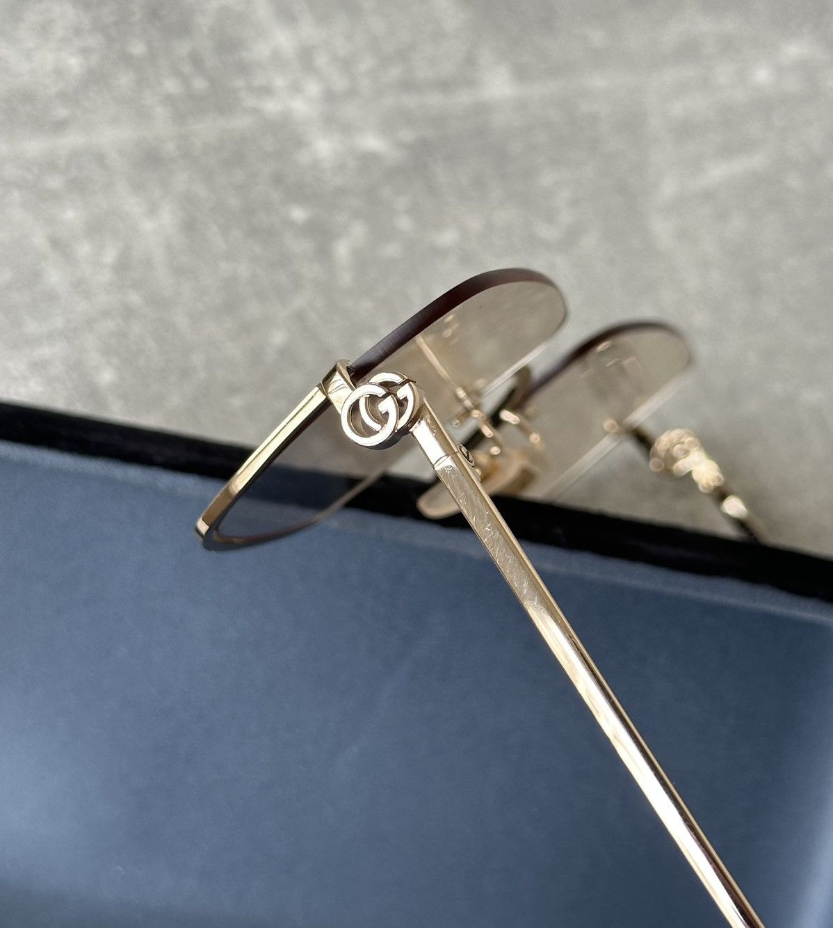 Gucci Gucci GG1279S 004 Gold Rimless Square Sunglasses Japan Size ONE SIZE - 11 Thumbnail