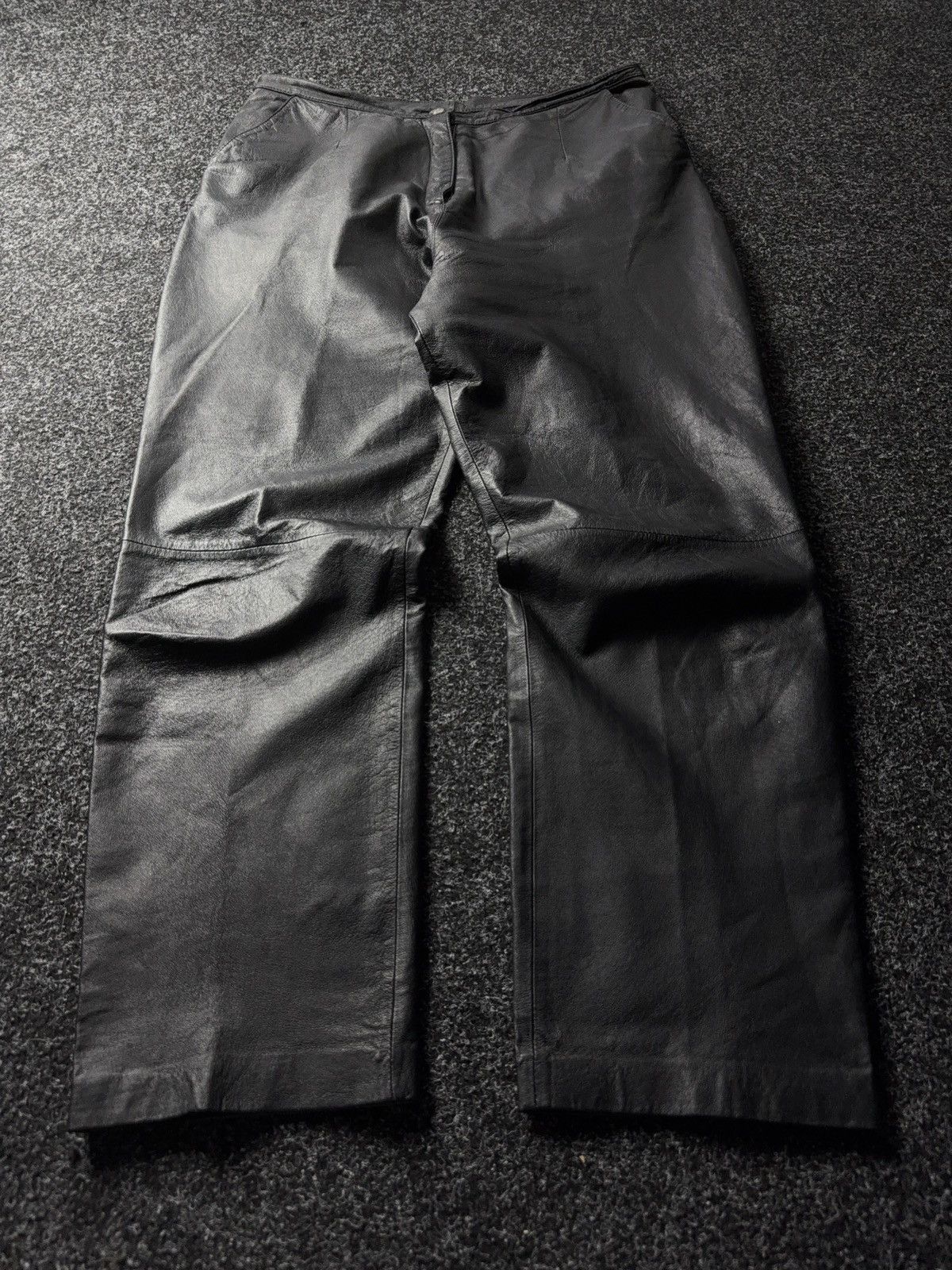 Leather Y2K Vintage Leather Pants Opium Style Alt Biker USA Rare Size US 34 / EU 50 - 1 Thumbnail