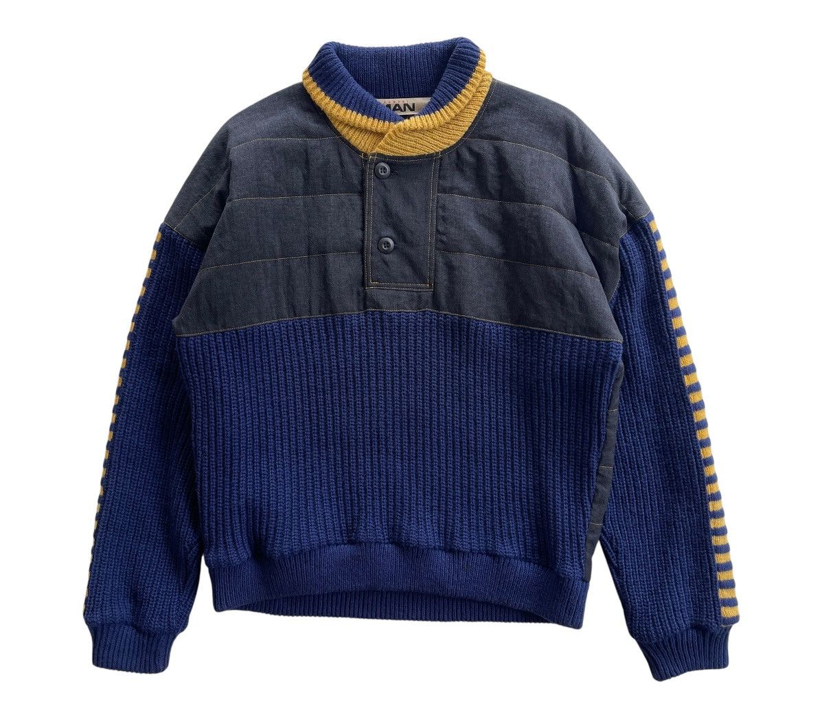 Kansai Yamamoto KansaiMAN Pullover Jumper Knit Sweater Size US L / EU 52-54 / 3 - 2 Thumbnail