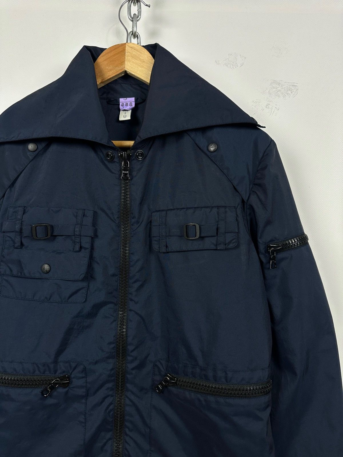 Miu Miu 1999 Vintage Miu Miu Navy Nylon Archive Cargo Utility Jacket Size US M / EU 48-50 / 2 - 7 Thumbnail