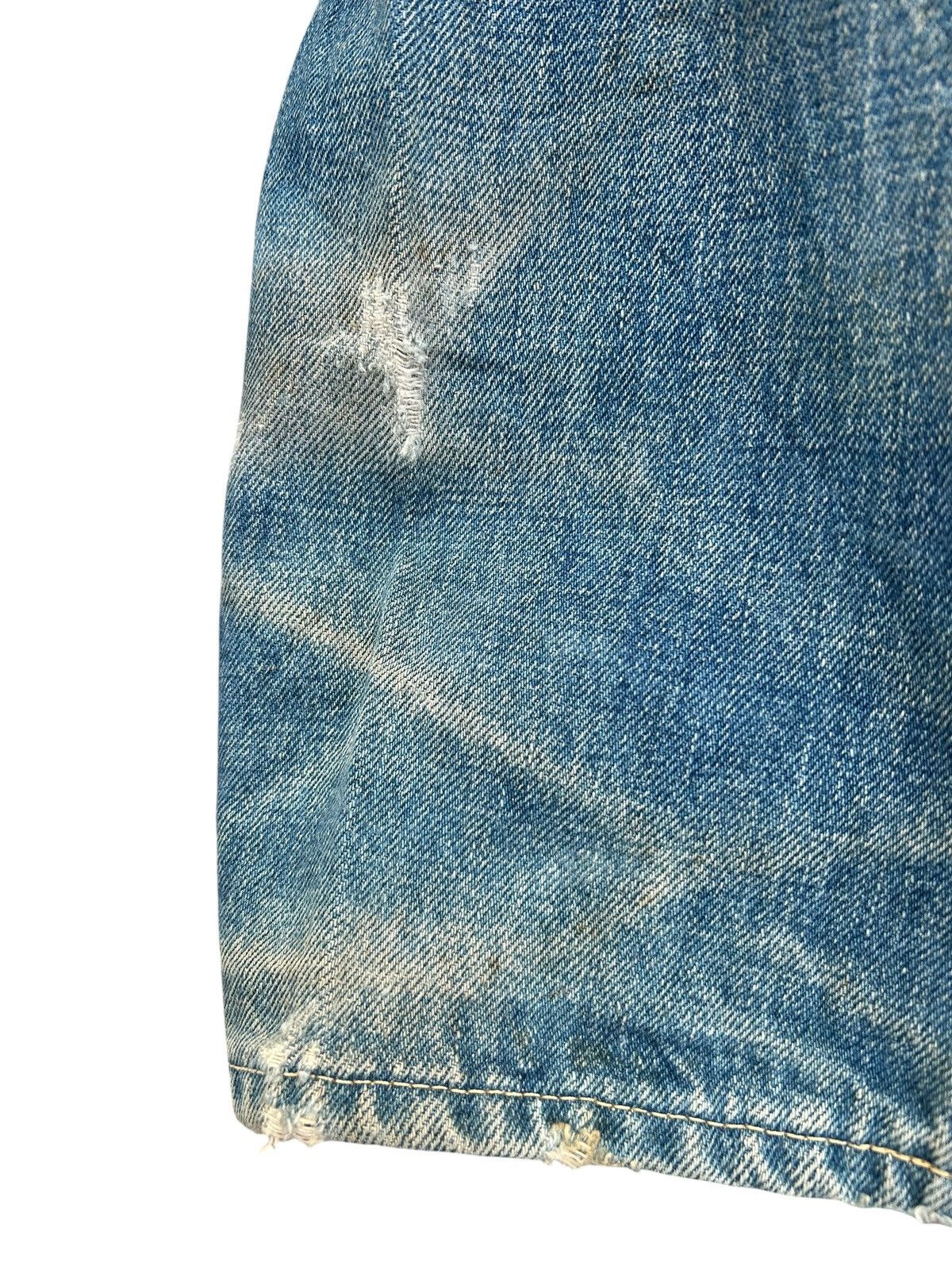 Kapital Vintage Levis Big E Selvedge Distressed Denim Jeans Size US 32 / EU 48 - 16 Thumbnail