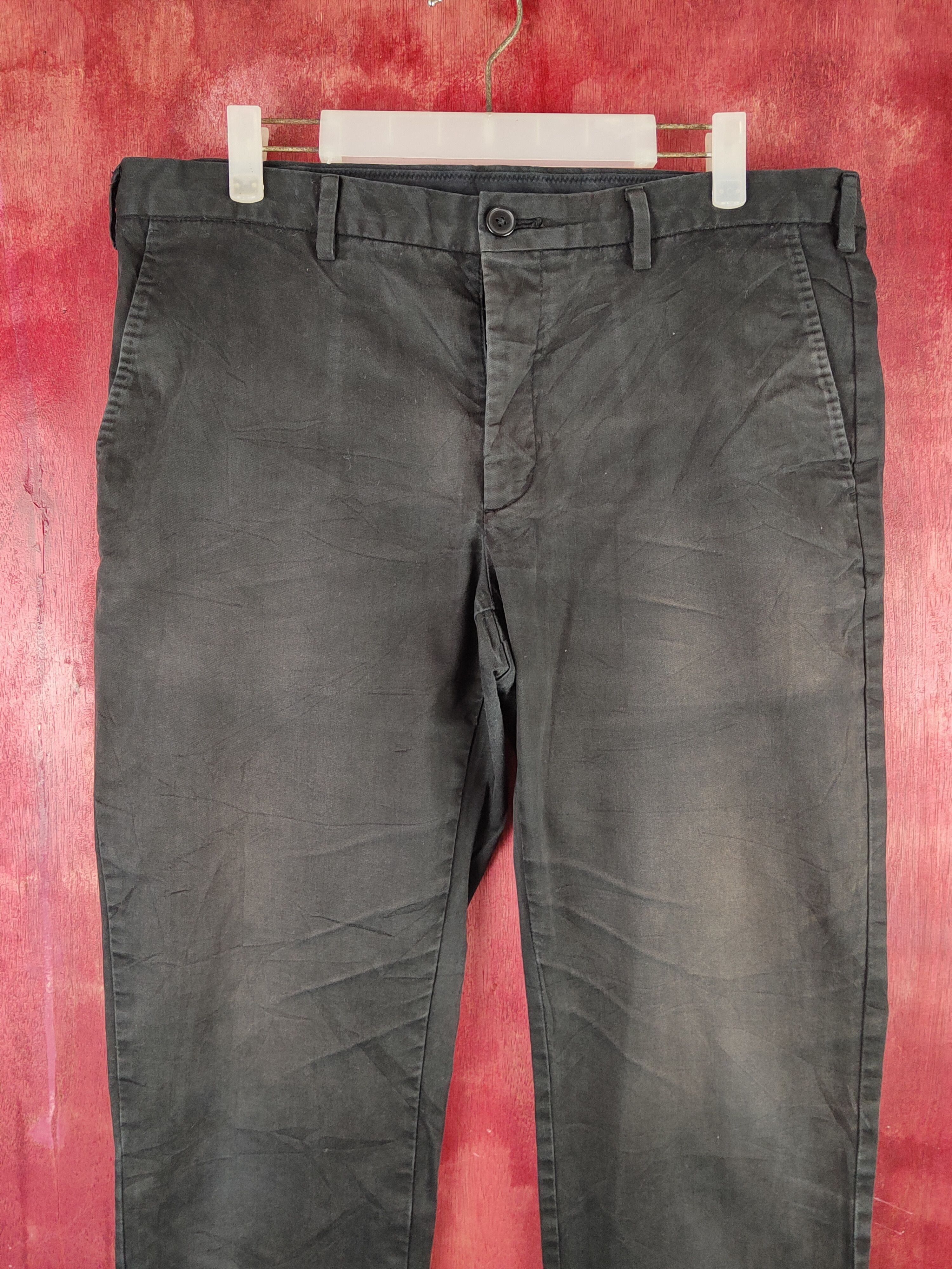 Japanese Brand × Uniqlo Uniqlo Black Faded Multipocket Casual Pants #S1465 Size US 36 / EU 52 - 2 Thumbnail