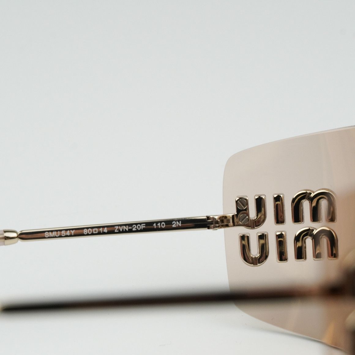 Miu Miu NEW Miu Miu MU54YS ZVN20F RUNWAY Rimless Women Sunglasses Size ONE SIZE - 7 Thumbnail