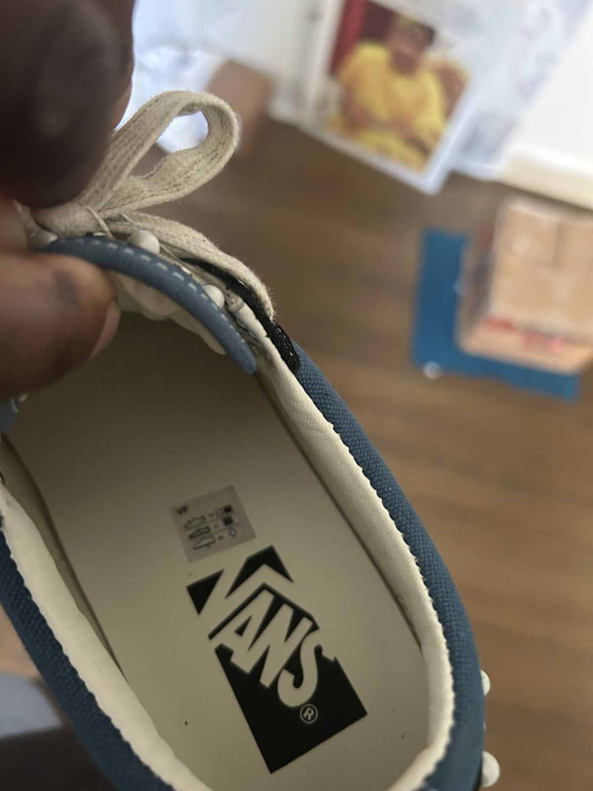 Vans Blue Pearlized Vans Size US 6.5 / IT 36.5 - 5 Thumbnail