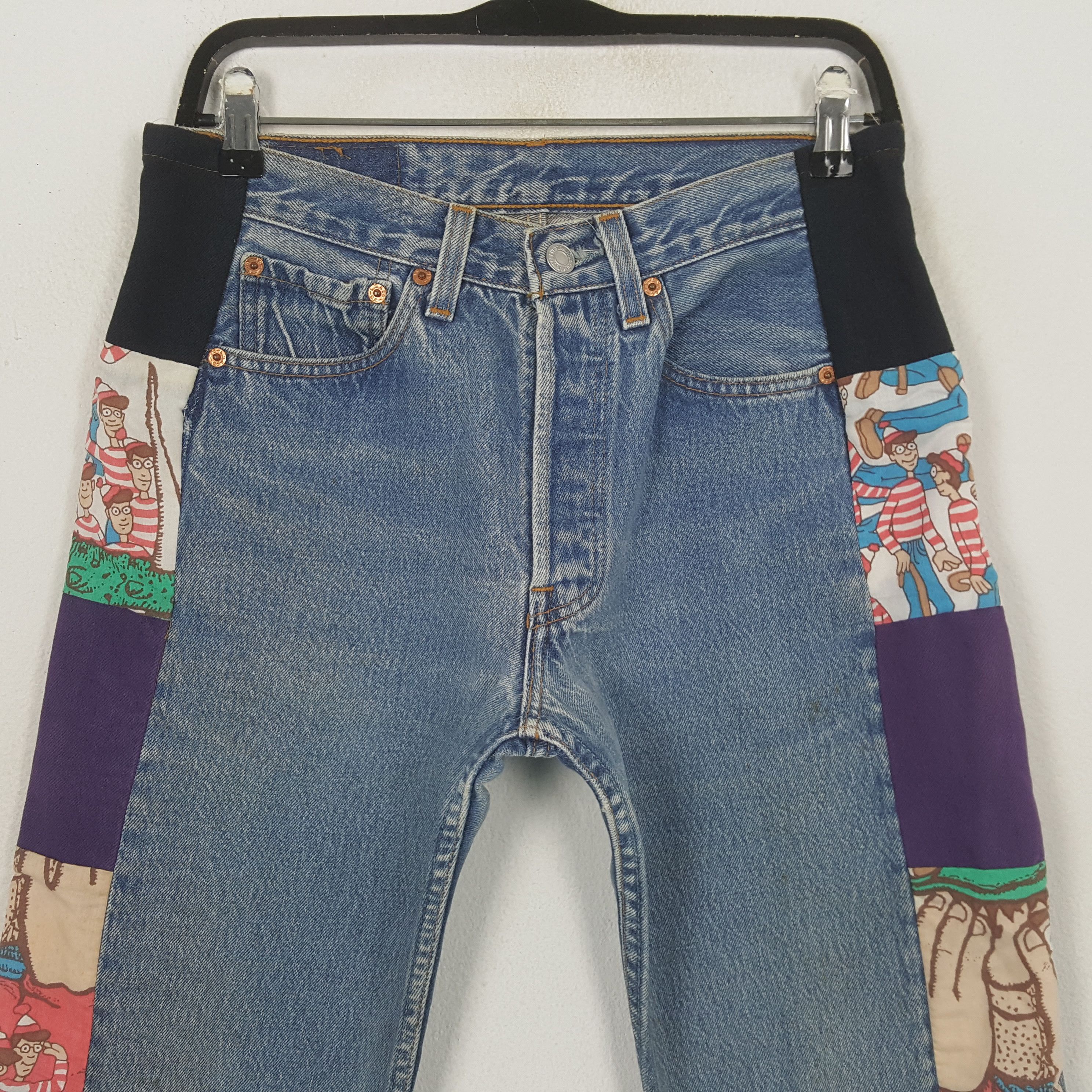 Levi's Levis 501 Streetwear Fashion Style Jeans RR30 Size US 29 - 2 Thumbnail