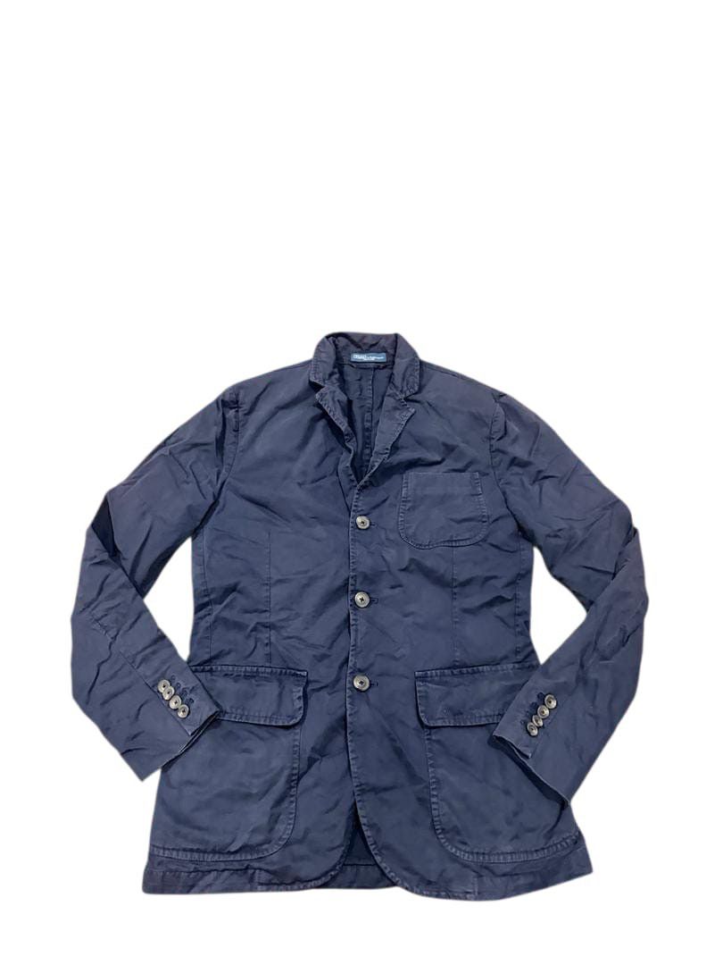 Polo Ralph Lauren Polo Ralph Lauren single-breasted cotton blazer in navy blue Size 36R - 1 Thumbnail