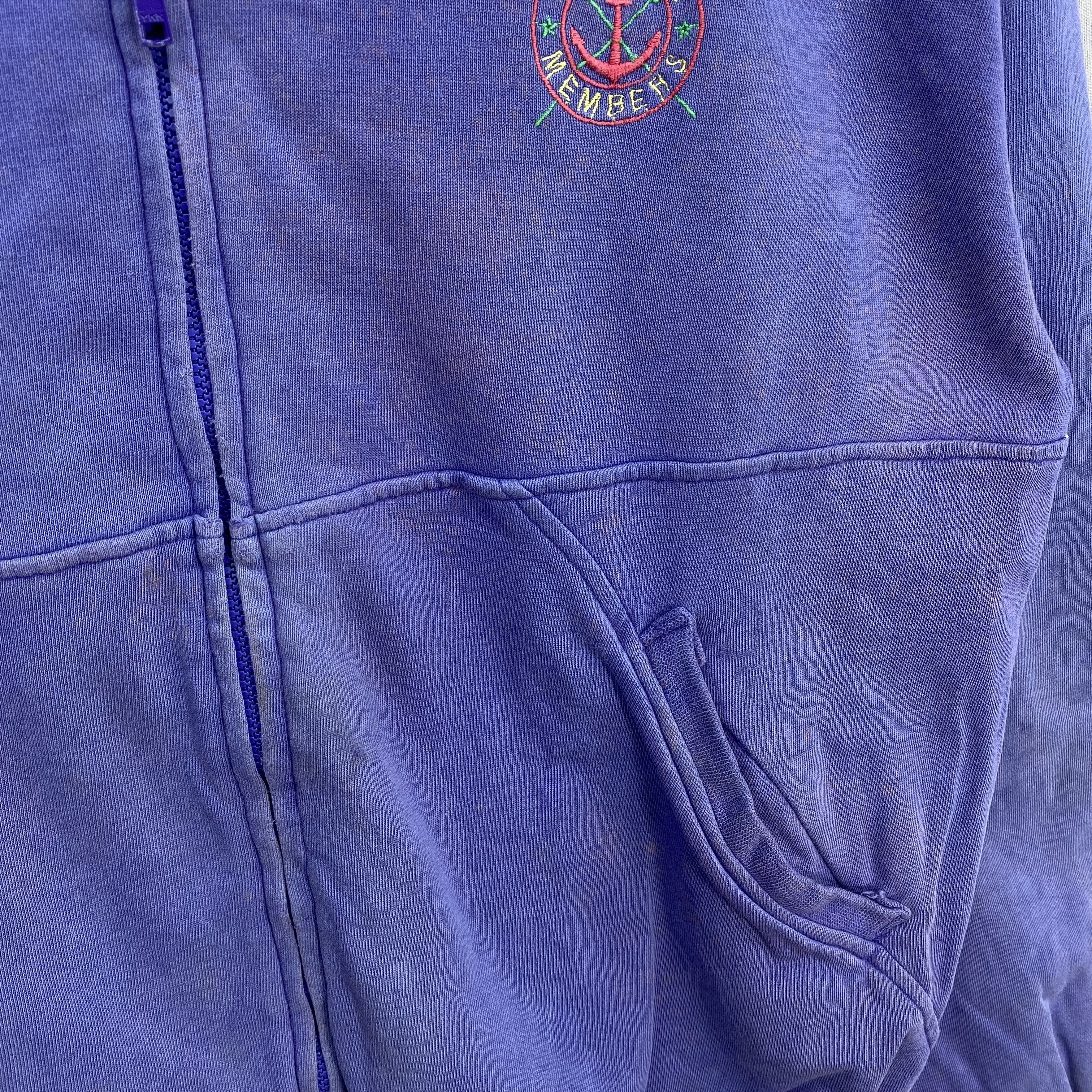Japanese Brand Vintage 90s Mac Hope Zip Up Hoodie Faded Purple Sweatshirt Size US M / EU 48-50 / 2 - 8 Thumbnail