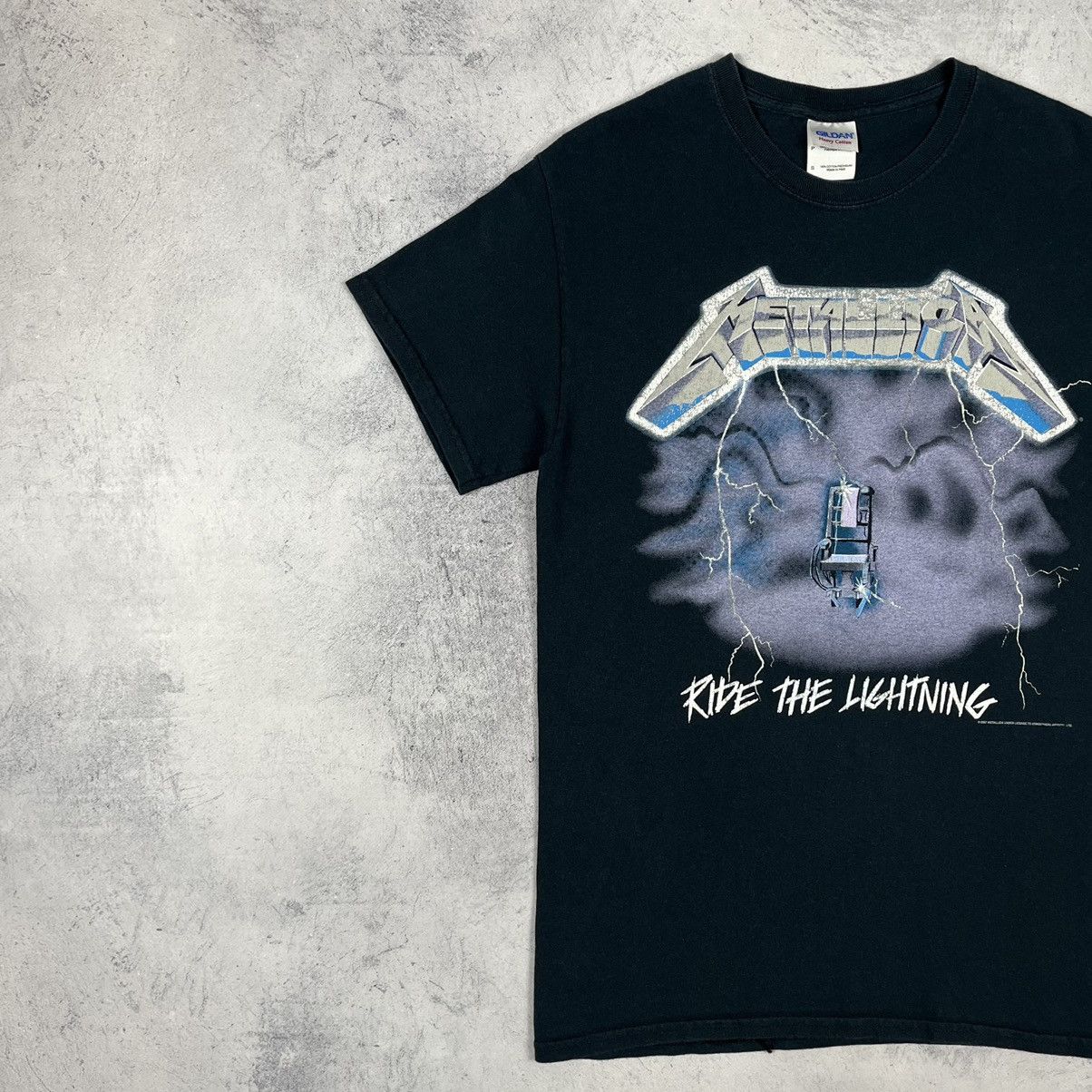 Band Tees Vintage Metallica Ride The Lightning rock band tee 90's Size US S / EU 44-46 / 1 - 12 Thumbnail