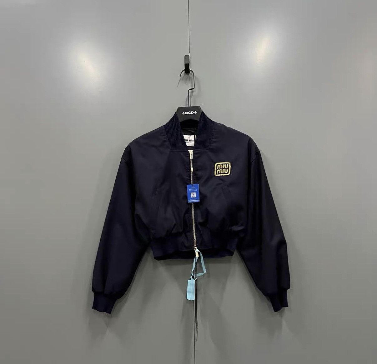 Miu Miu Miu Miu Gold Thread Embroidered Logo Jacket J41 Size M / US 6-8 / IT 42-44 - 1 Thumbnail