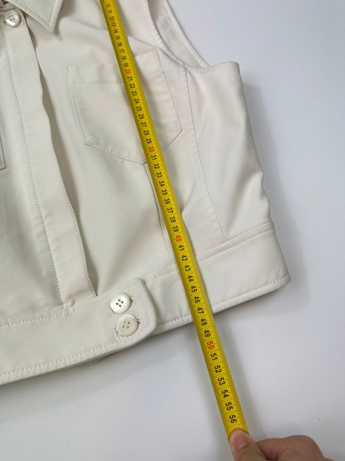 Prada Prada Milano SS1998 White Vest Top Sleeveless Jacket Size M / US 6-8 / IT 42-44 - 12 Thumbnail