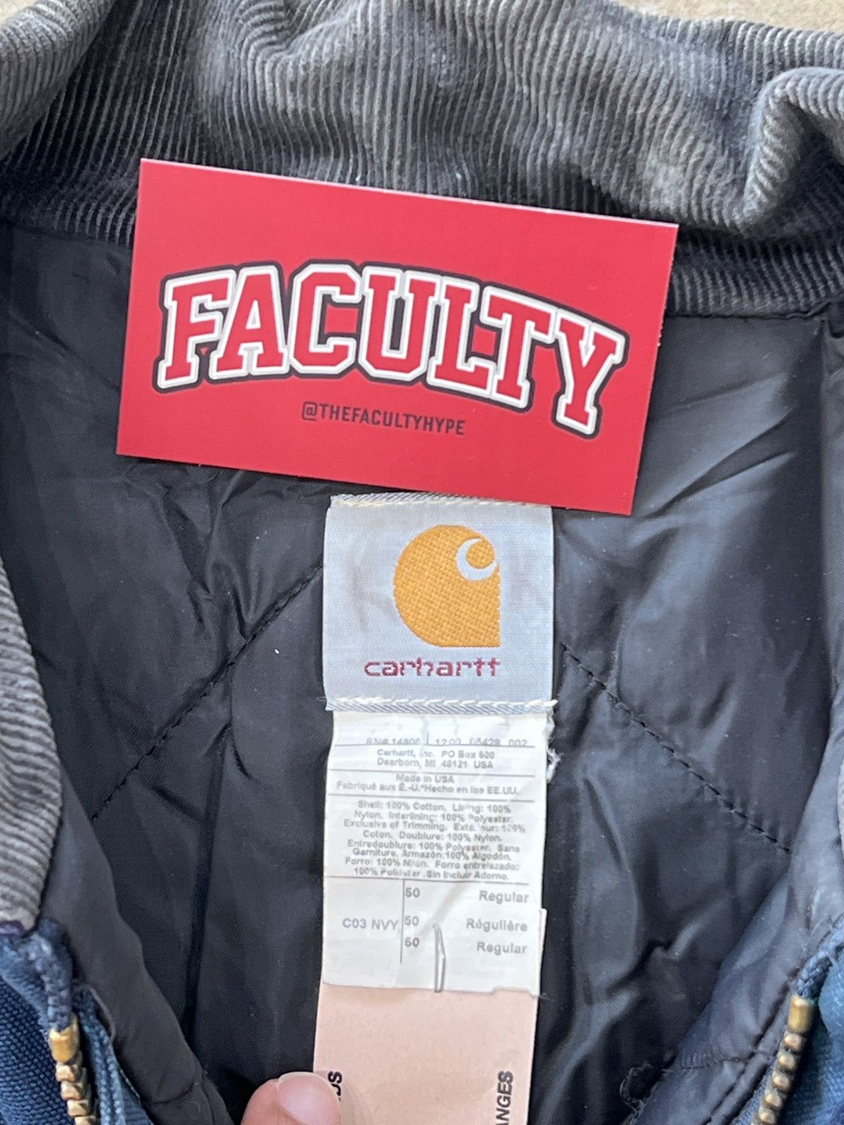 Carhartt Vintage Carhartt Work Jacket Corduroy Collar MiUSA Sz 50 XXL Size US XXL / EU 58 / 5 - 3 Thumbnail