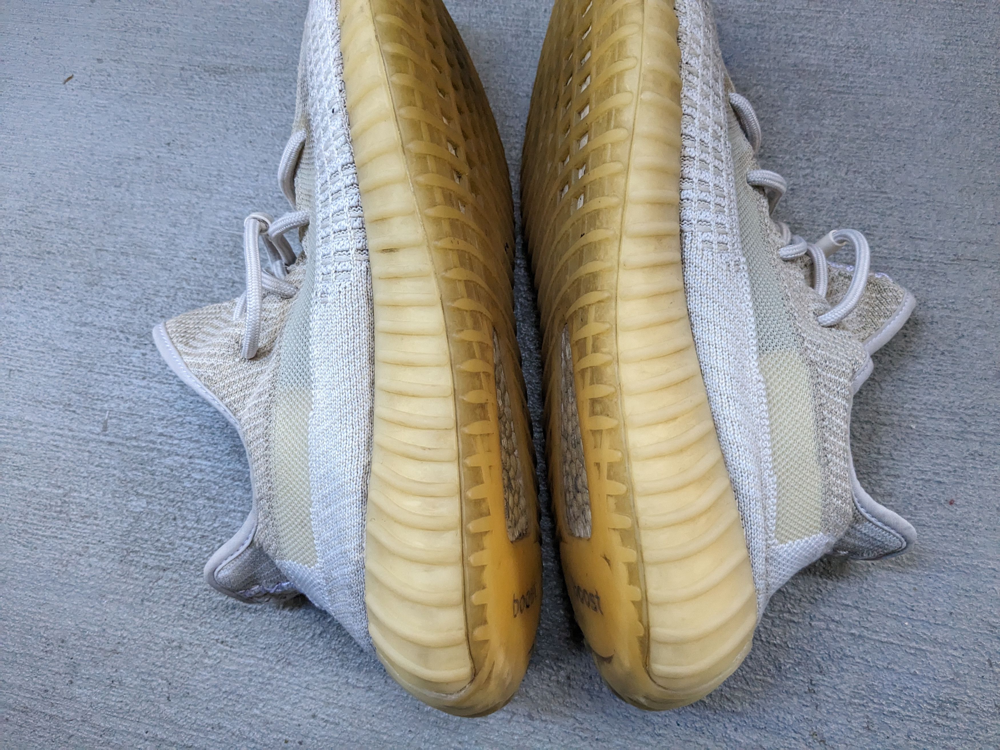 Adidas × Kanye West adidas Yeezy Boost 350 V2 Natural 9.5 FZ5246 Gray Kanye West Size US 9.5 / EU 42-43 - 11 Thumbnail