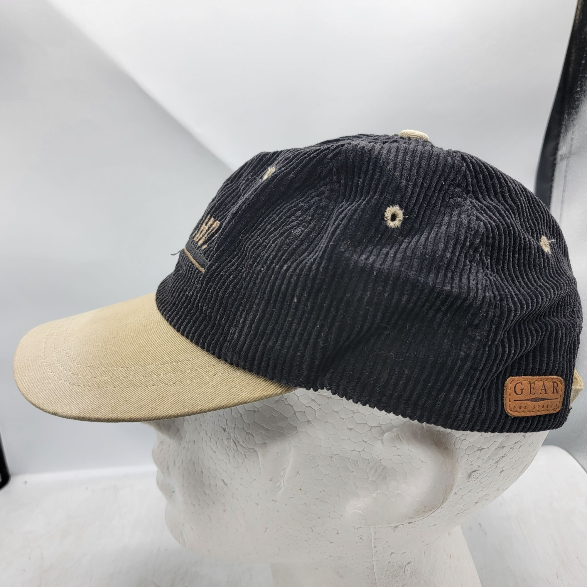 Gear for Sports Lake Tahoe Black Corduroy Adults Hat Cap Adjustable Casual O Size ONE SIZE - 2 Thumbnail