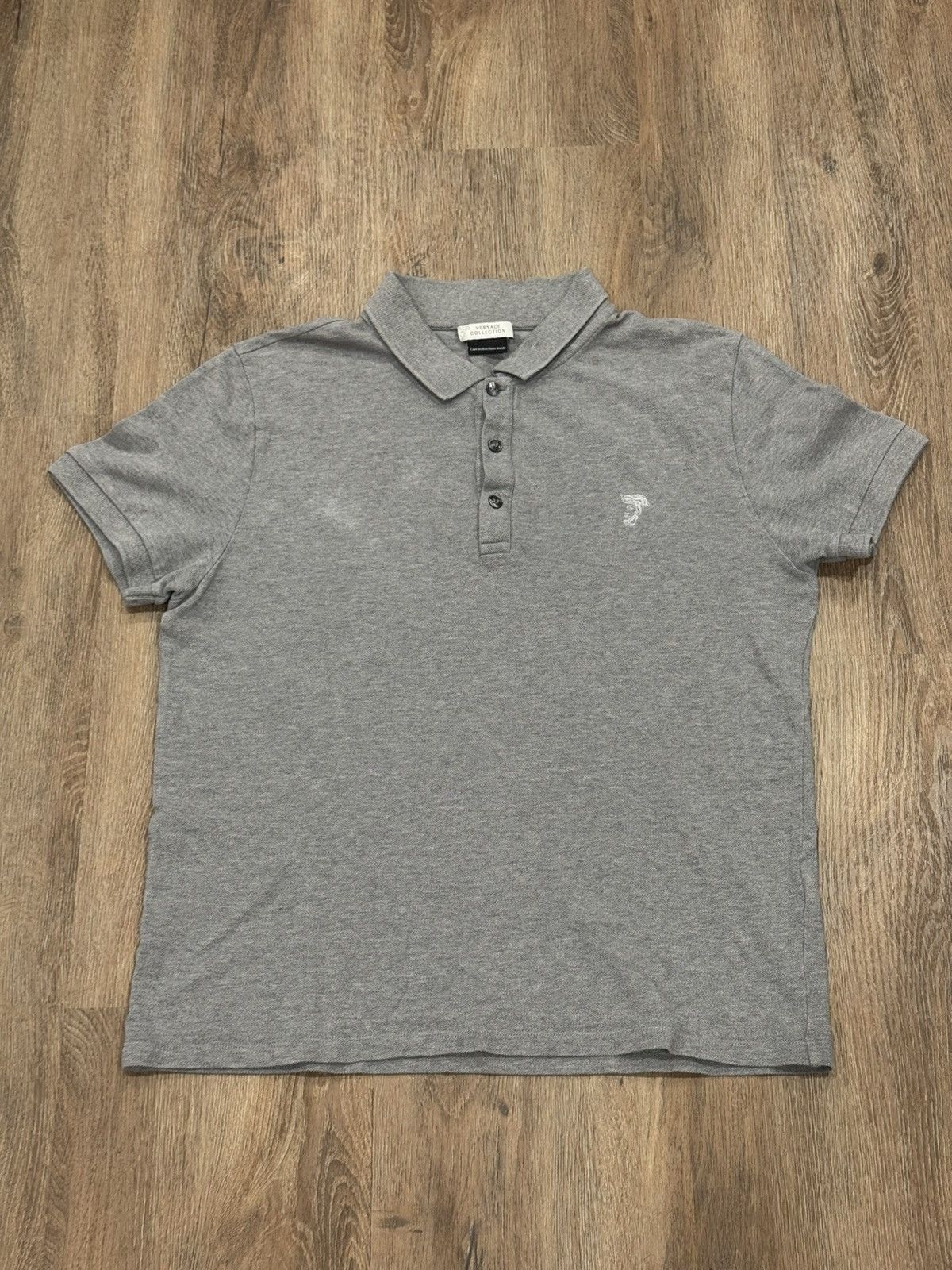 Versace Versace Embroidered Logo Polo Shirt Size US M / EU 48-50 / 2 - 1 Thumbnail