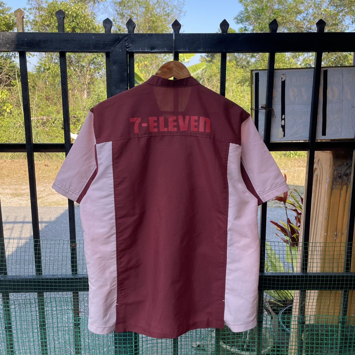 Japanese Brand 🔥Seven Eleven Big Logo Full Zipper Uniform Work Shirts Size US M / EU 48-50 / 2 - 1 Thumbnail