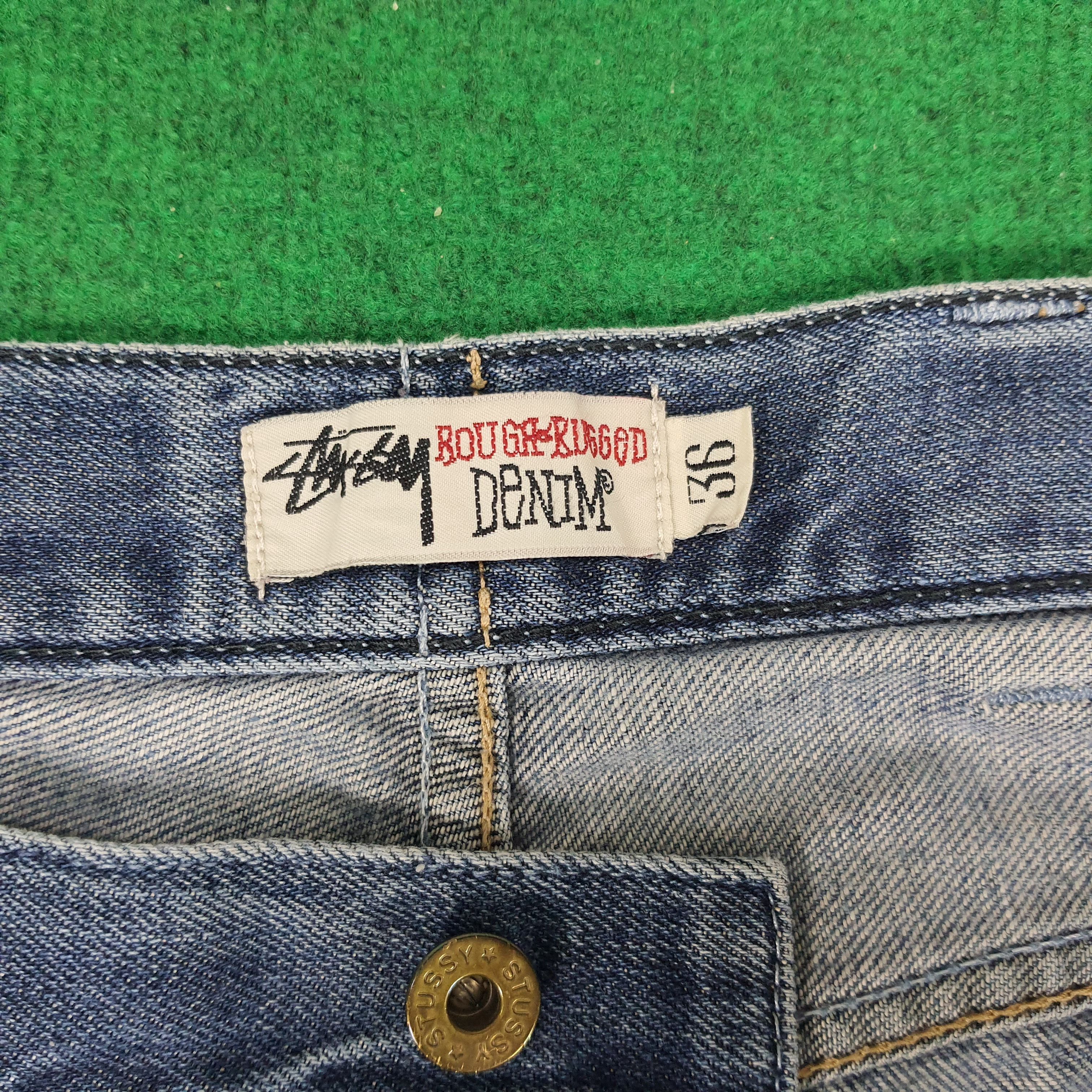 Stussy × Vintage Vintage Stussy Streetwear Custom Logo Jeans Size US 36 / EU 52 - 8 Thumbnail