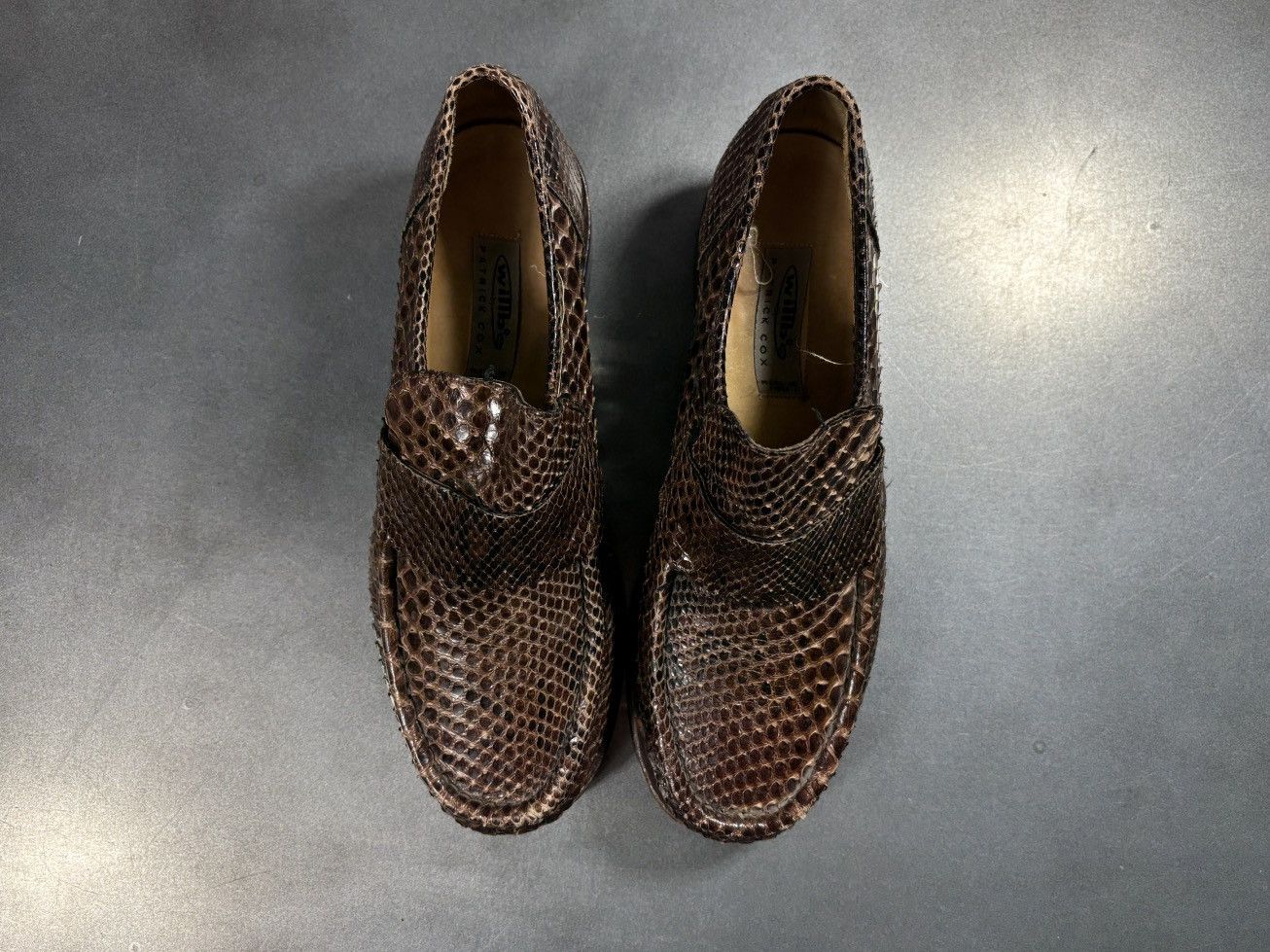 Vintage Vintage Snakeskin Loafers willbe Patrick Cox Italy Penny 90s Size US 8.5 / EU 41-42 - 18 Thumbnail
