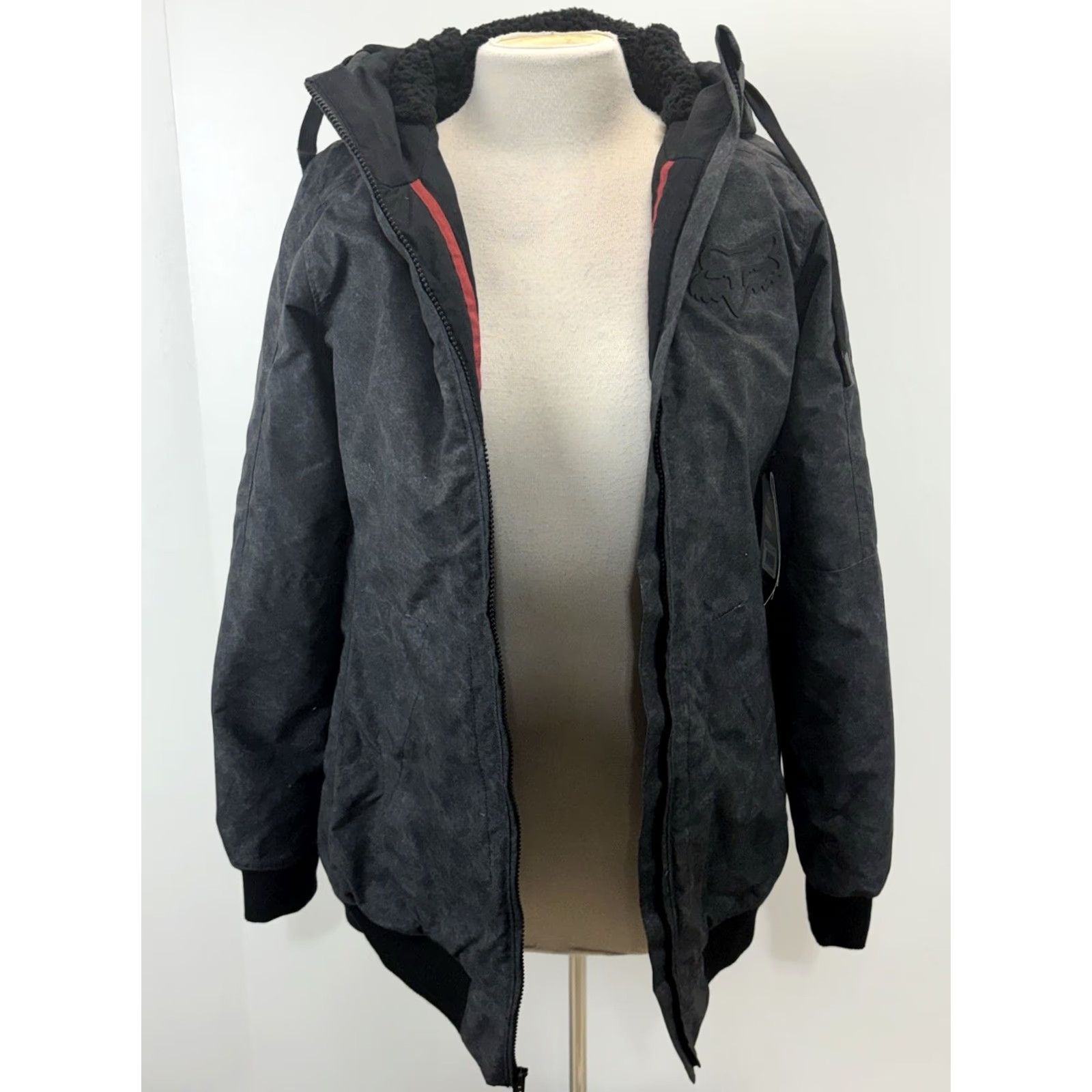 Vintage VINTAGE? No. Fox Metrics Jacket Women M Gray Hood Ski Snowboard Casual Zip Mid-Length Polyester Size M / US 6-8 / IT 42-44 - 6 Thumbnail
