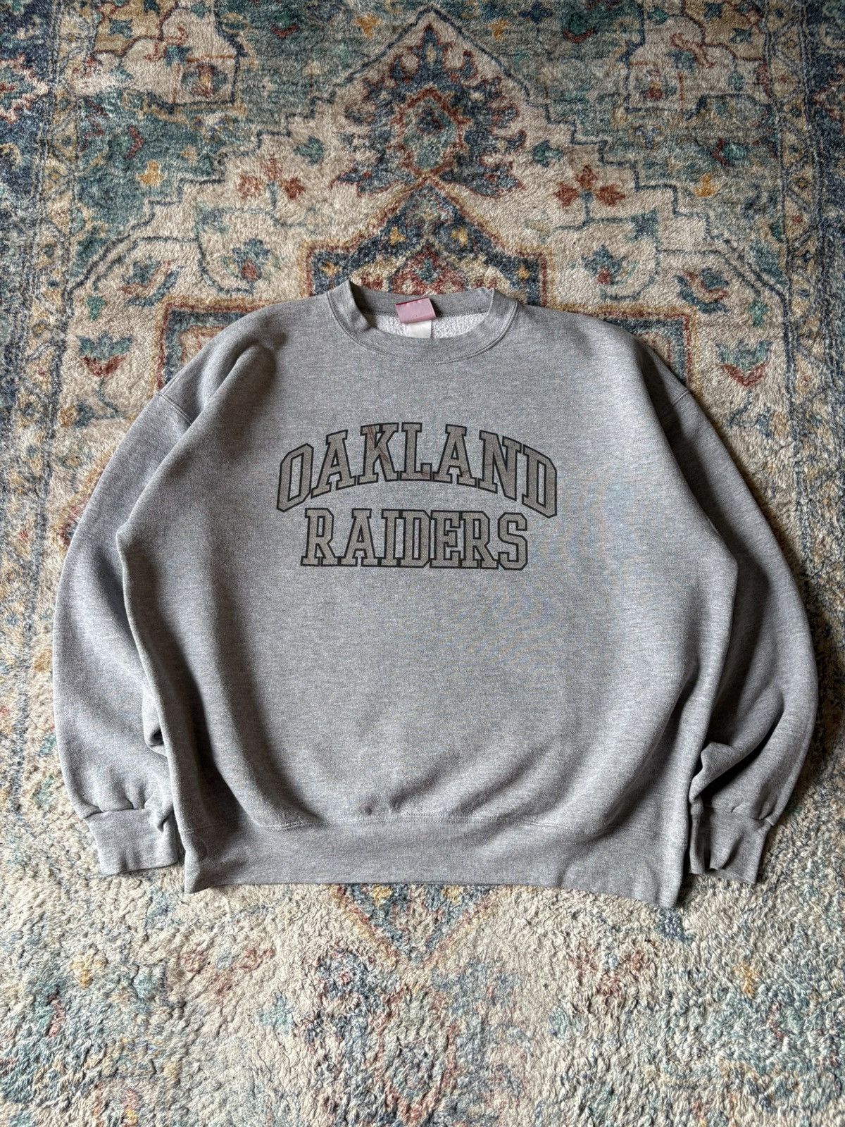 NFL Vintage NFL Oakland Raiders Spellout Crewneck Size XL Size US XL / EU 56 / 4 - 1 Thumbnail