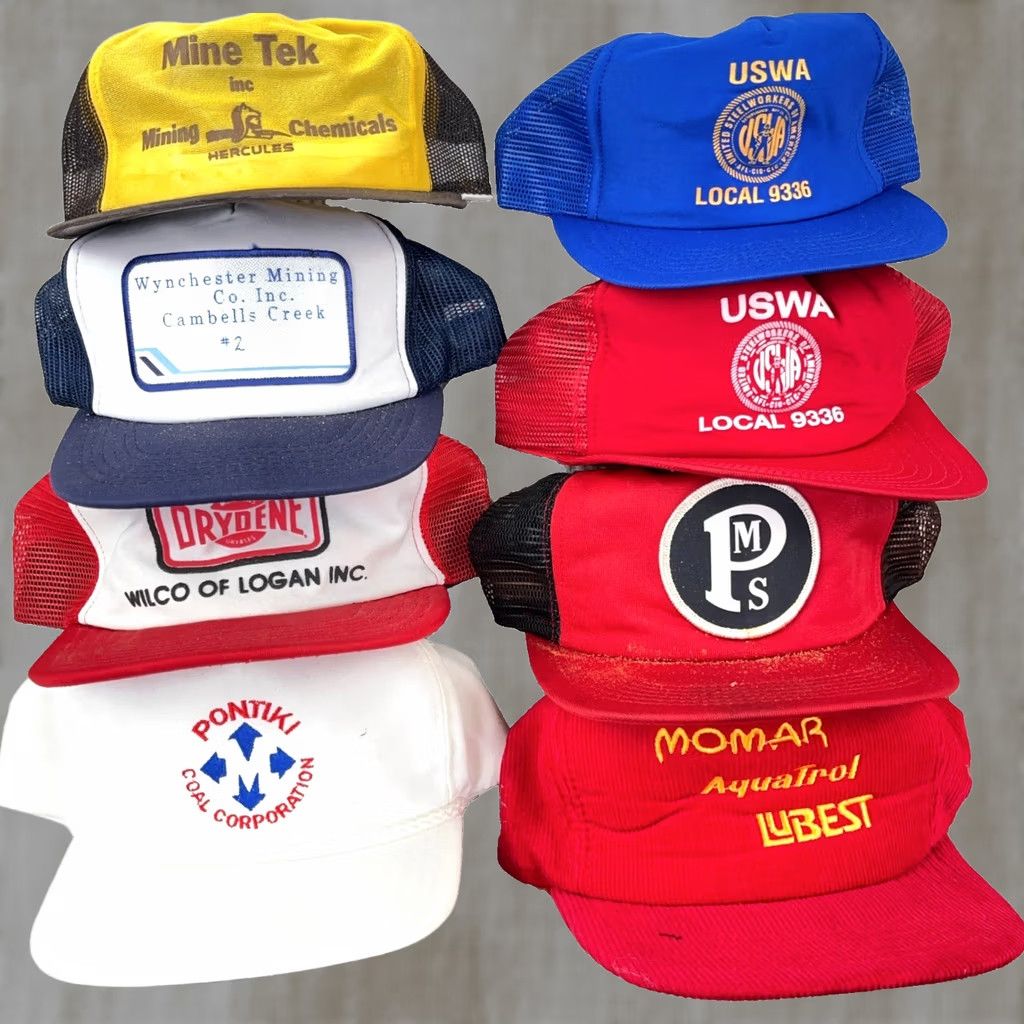 Coal VINTAGE USA Coal Mine Rope Trucker Hat Lot 80s 90s Y2K Patch Cap Mens Size ONE SIZE - 1 Thumbnail