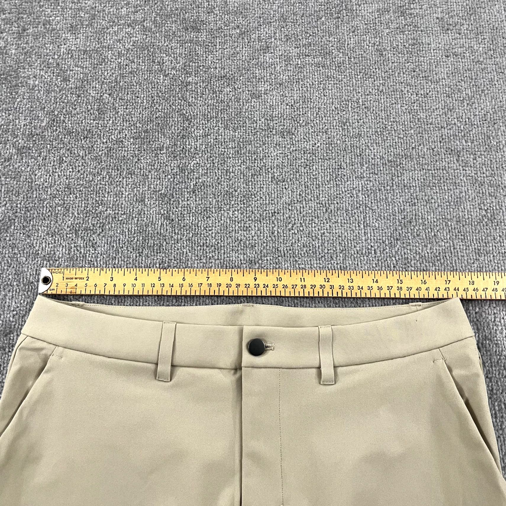 Lululemon LULULEMON Pants Mens 34 x 26.5" Short ABC Classic 5-Pocket Travel Lifestyle Golf Brown Mens Size US 34 / EU 50 - 4 Thumbnail