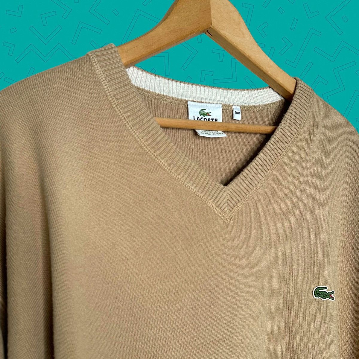 Lacoste Lacoste V Neck Sweater Size US XXL / EU 58 / 5 - 1 Thumbnail