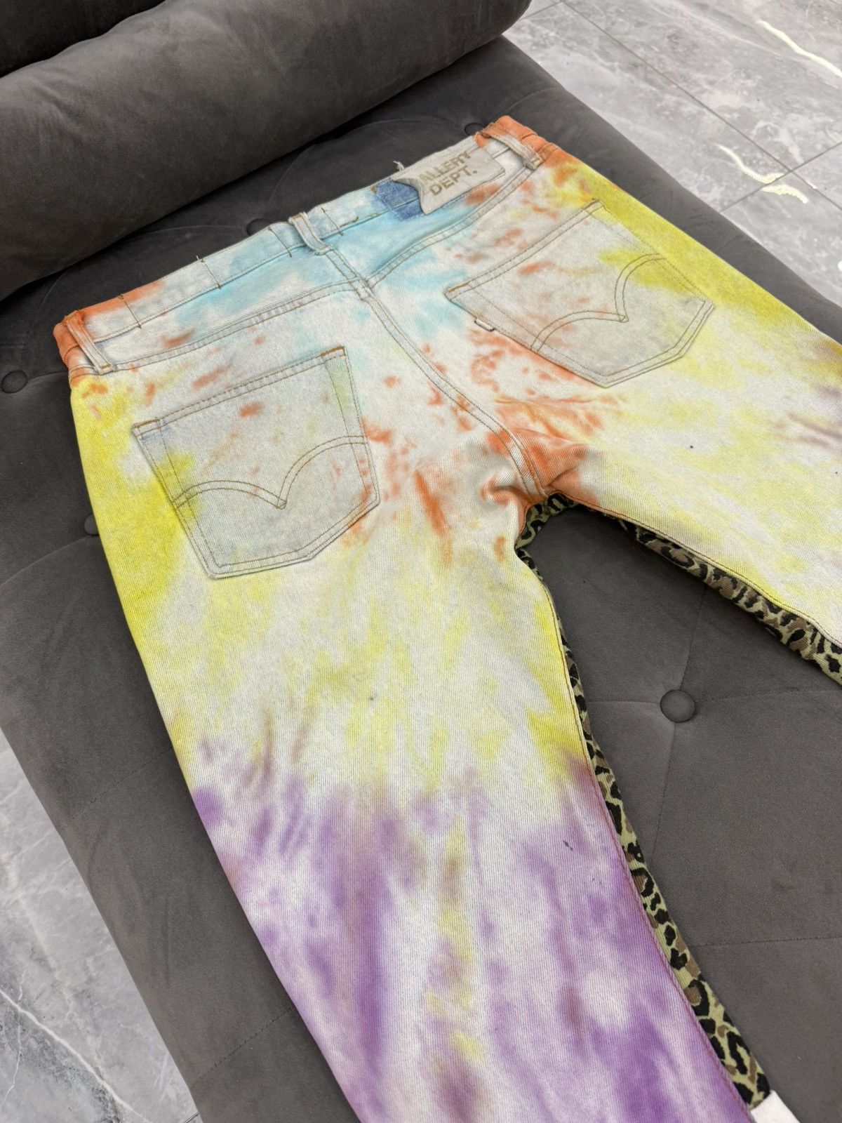 Gallery Dept. Gallery Dept. GG Tie Dye Flare Jeans Size US 32 / EU 48 - 7 Thumbnail
