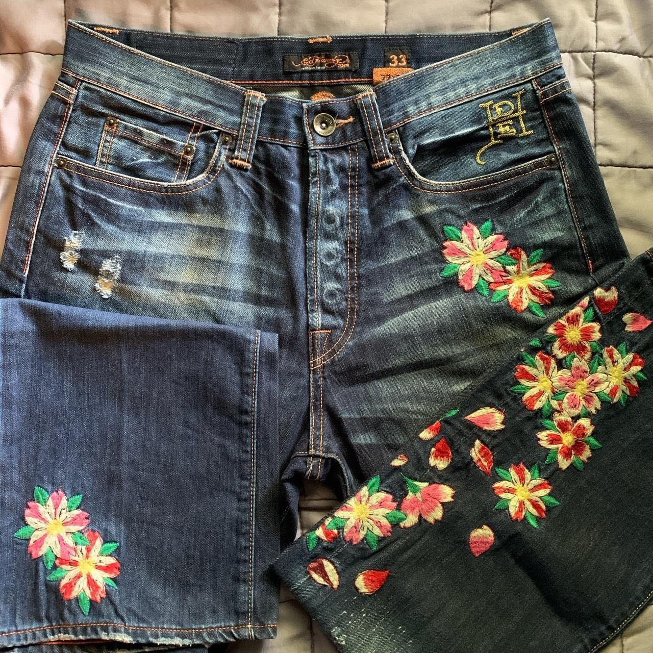 Ed Hardy × Vintage Ed Hardy jeans/ Waist 33/ Size US 34 / EU 50 - 1 Thumbnail
