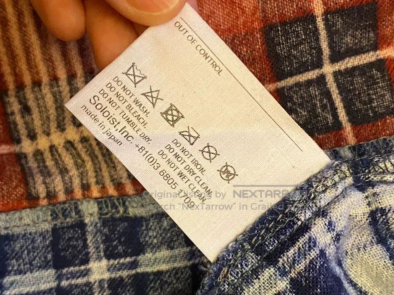 Takahiromiyashita The Soloist. Takahiromiyashita The Soloist. Size OS Plaid leopard stitch Size US M / EU 48-50 / 2 - 3 Thumbnail