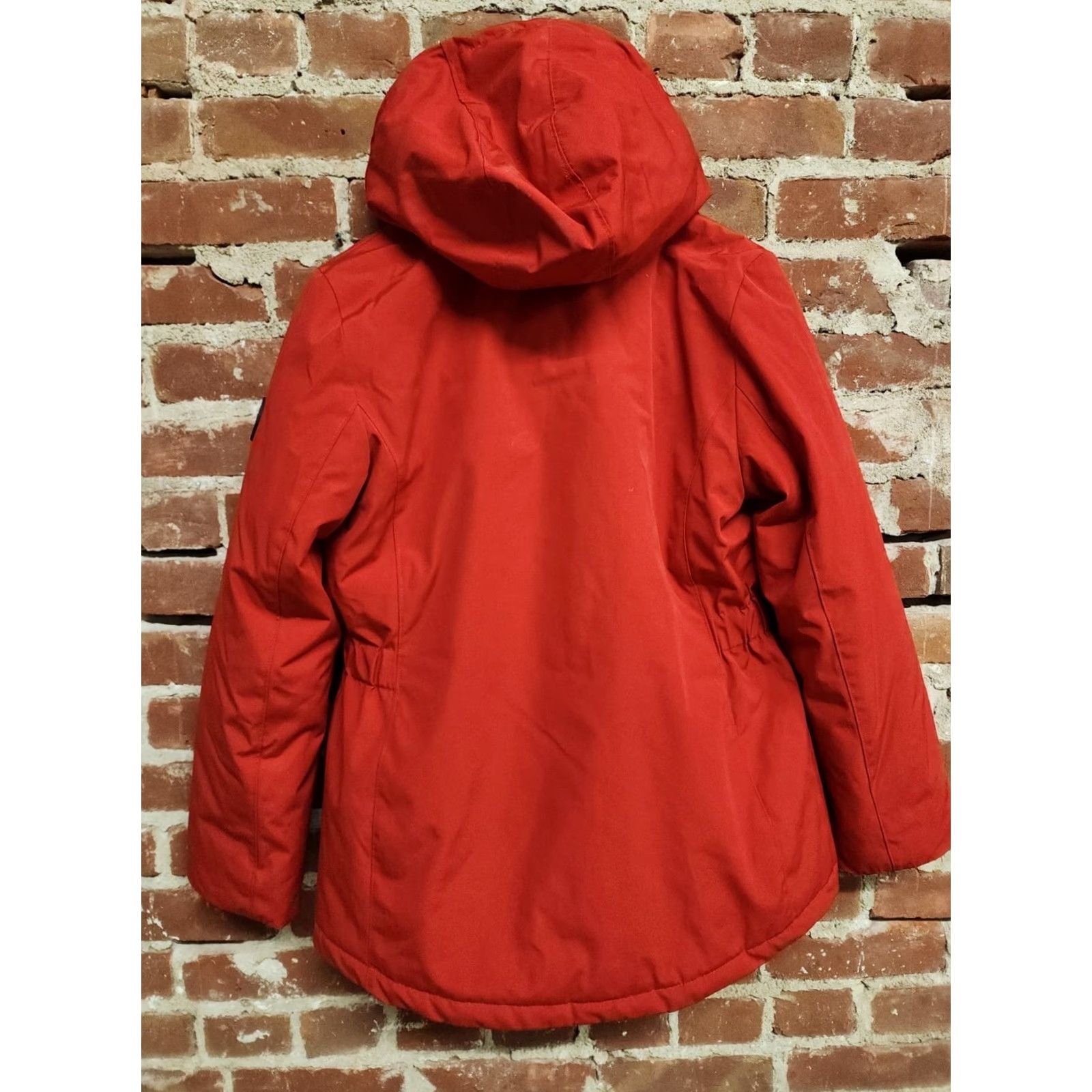 Calvin Klein Calvin Klein Jacket 3-in-1 Red Hoodie Removable Vest Hood Womens M Medium 3 in 1 Zip Poplin Polyester Wind-Resistant Water-Resistant Pockets Size M / US 6-8 / IT 42-44 - 4 Thumbnail