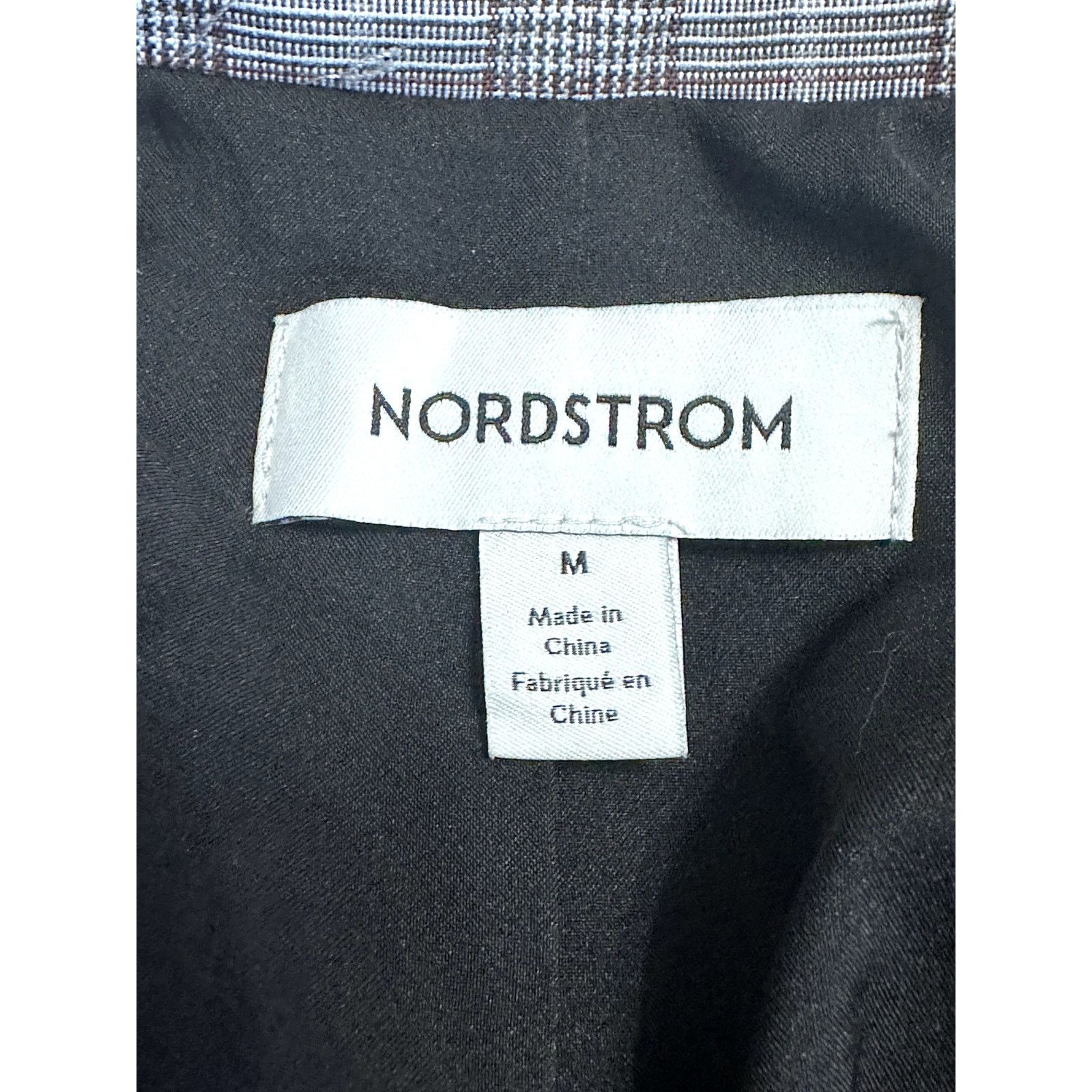 Nordstrom Nordstrom Women's Gray Plaid Single Button Blazer M NWOT Size M / US 6-8 / IT 42-44 - 7 Thumbnail