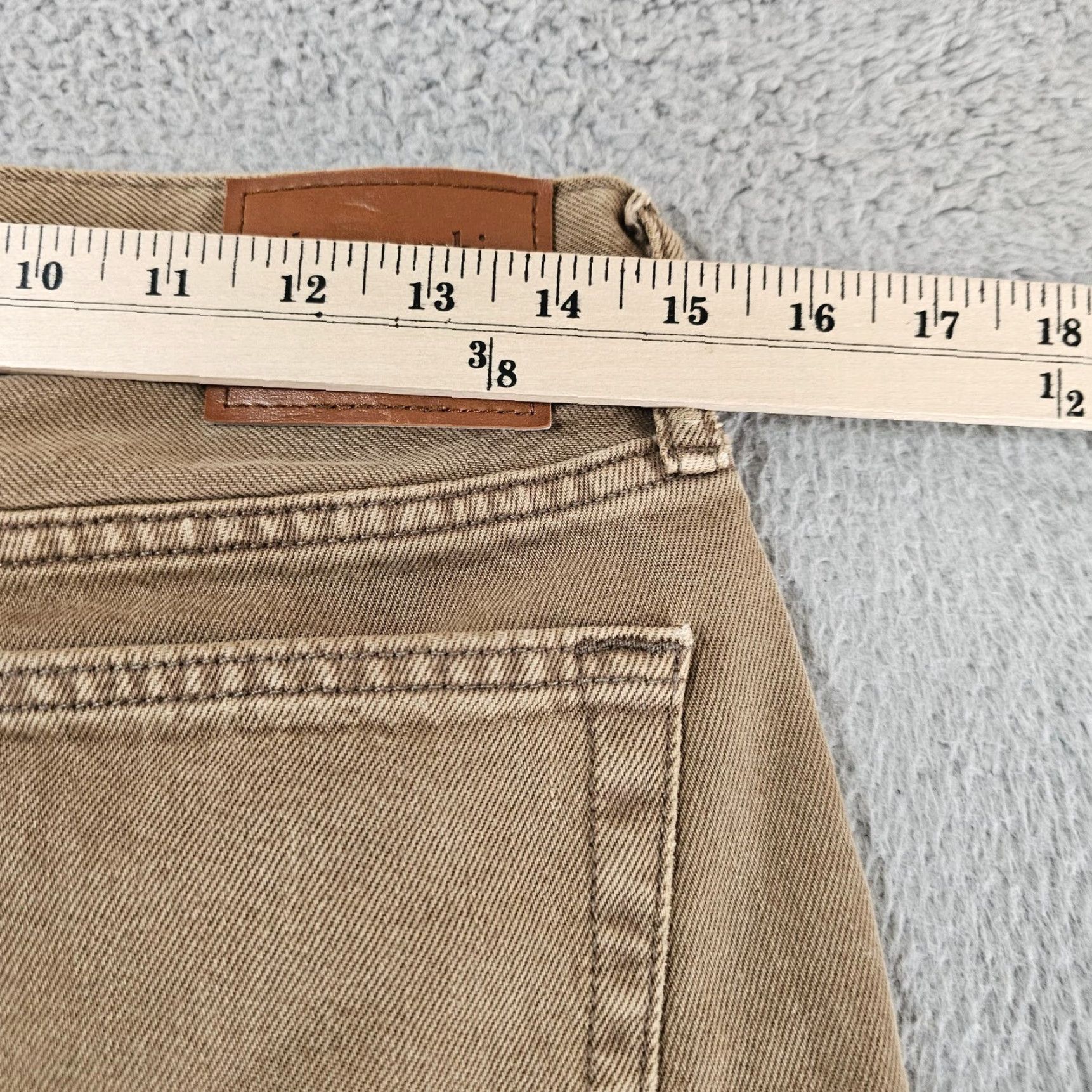 Abercrombie & Fitch VINTAGE Abercrombie & Fitch 90s Loose Jeans Mens 29x30 (Tag 29x32) Beige Straight Denim 5-Pocket Mens Size US 29 - 7 Thumbnail