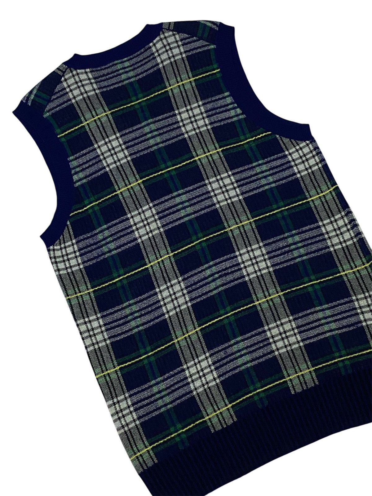 Comme des Garcons Homme Comme Des Garcons Homme AD2012 Knit Plaid Vest Size US M / EU 48-50 / 2 - 17 Thumbnail
