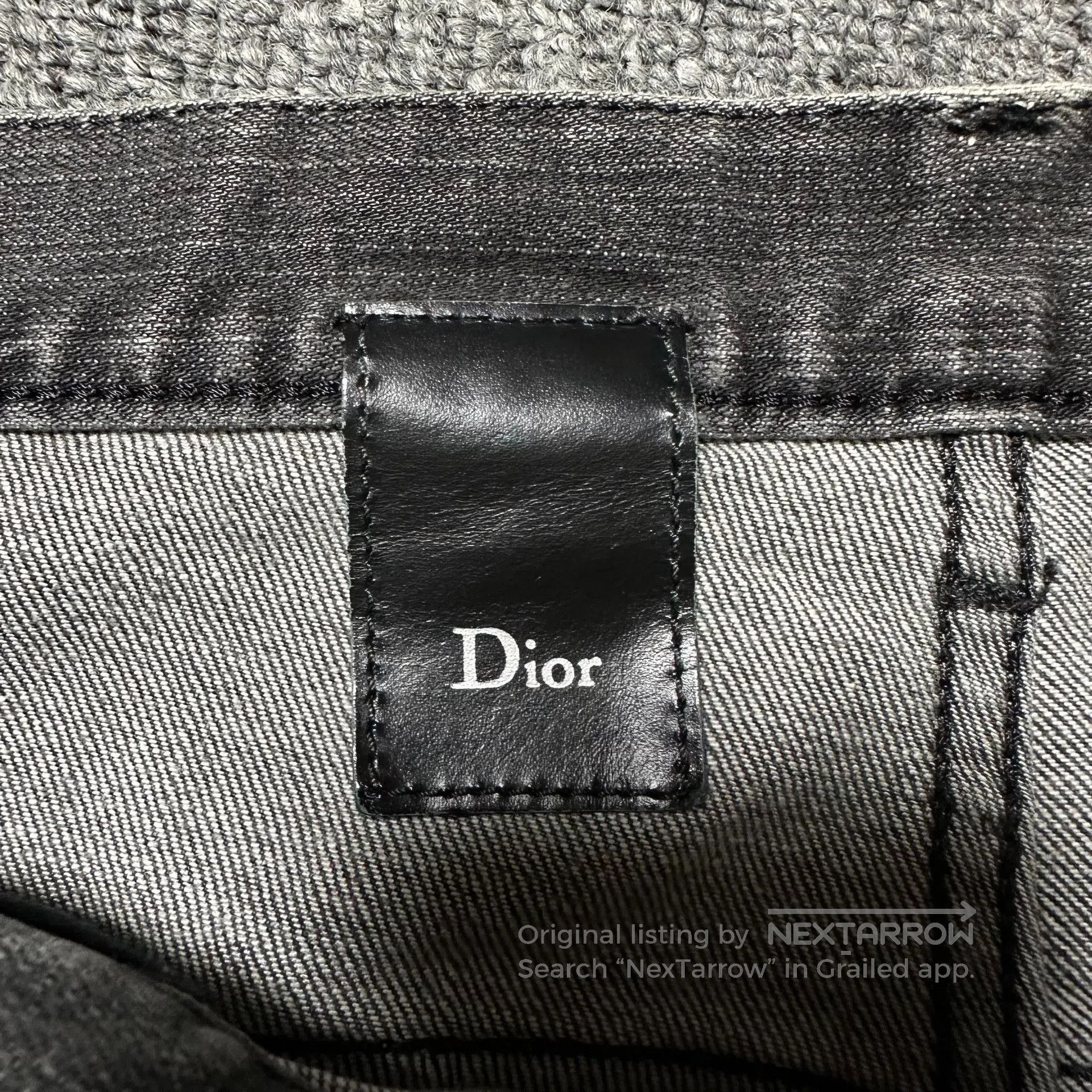 Dior Dior Homme Washed Distressed Charcoal Jeans. Size US 31 - 4 Thumbnail