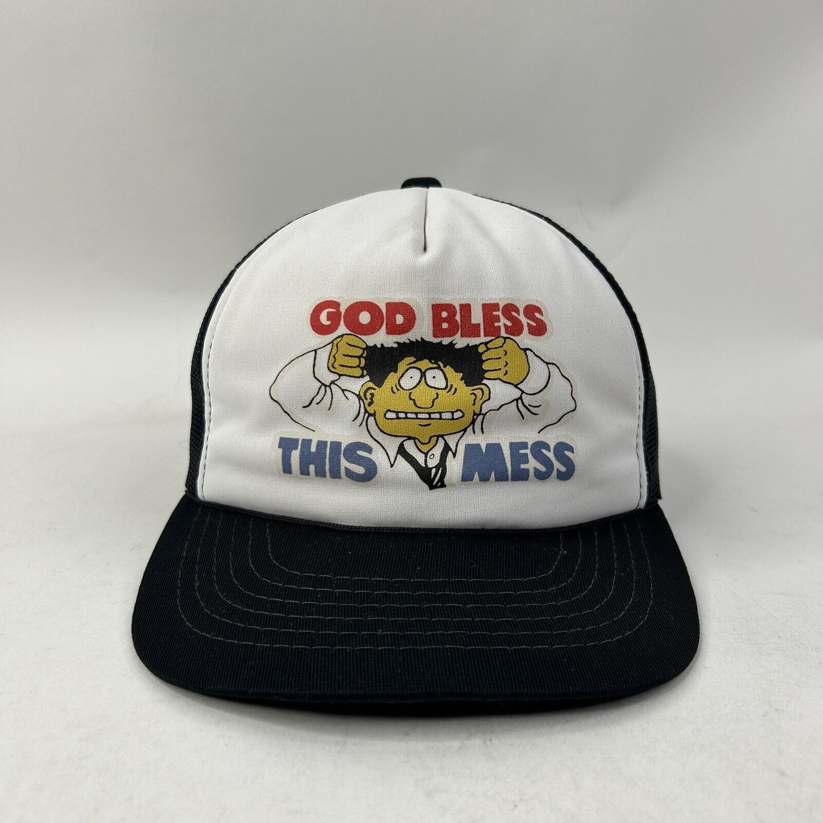 Other Vintage 1980's “God Bless This Mess” Trucker Hat 2024 Size ONE SIZE - 1 Thumbnail