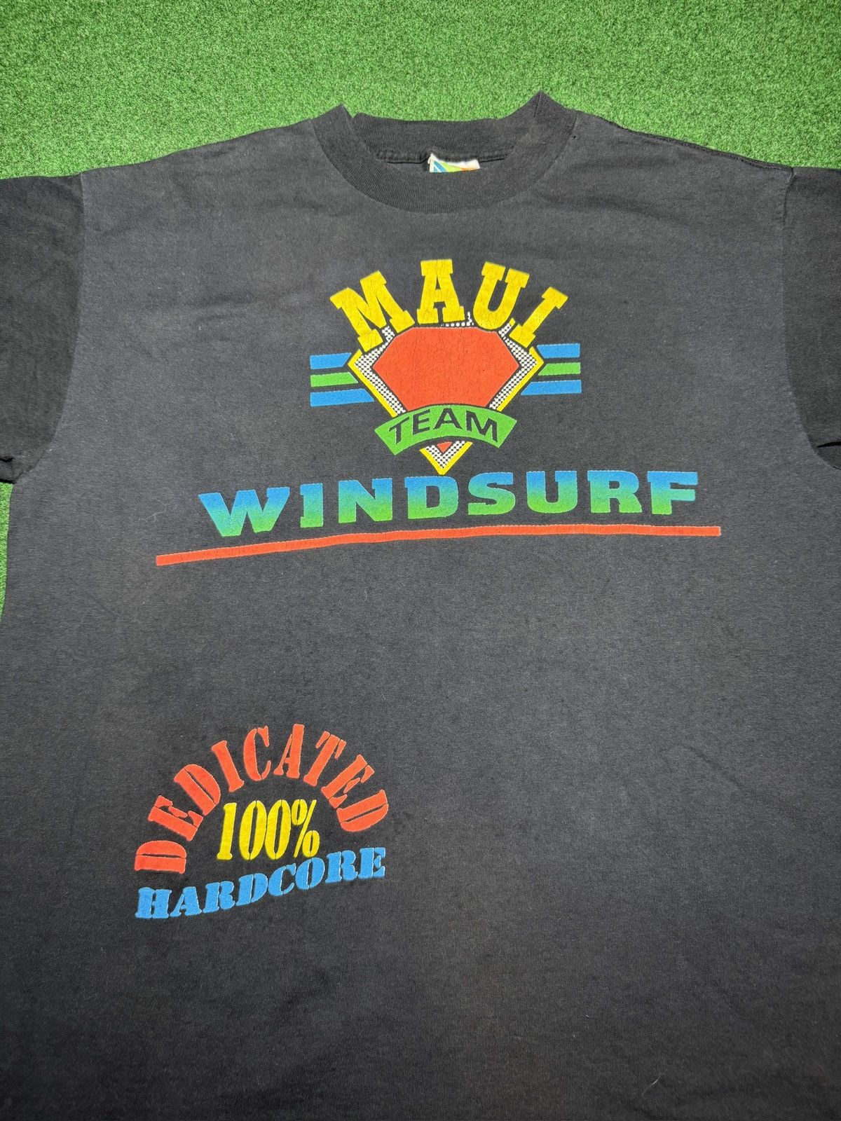 Vintage Vintage 90s WindSurfing Hardcore Surfer Maui Hawaii T Shirt Size US XL / EU 56 / 4 - 5 Thumbnail